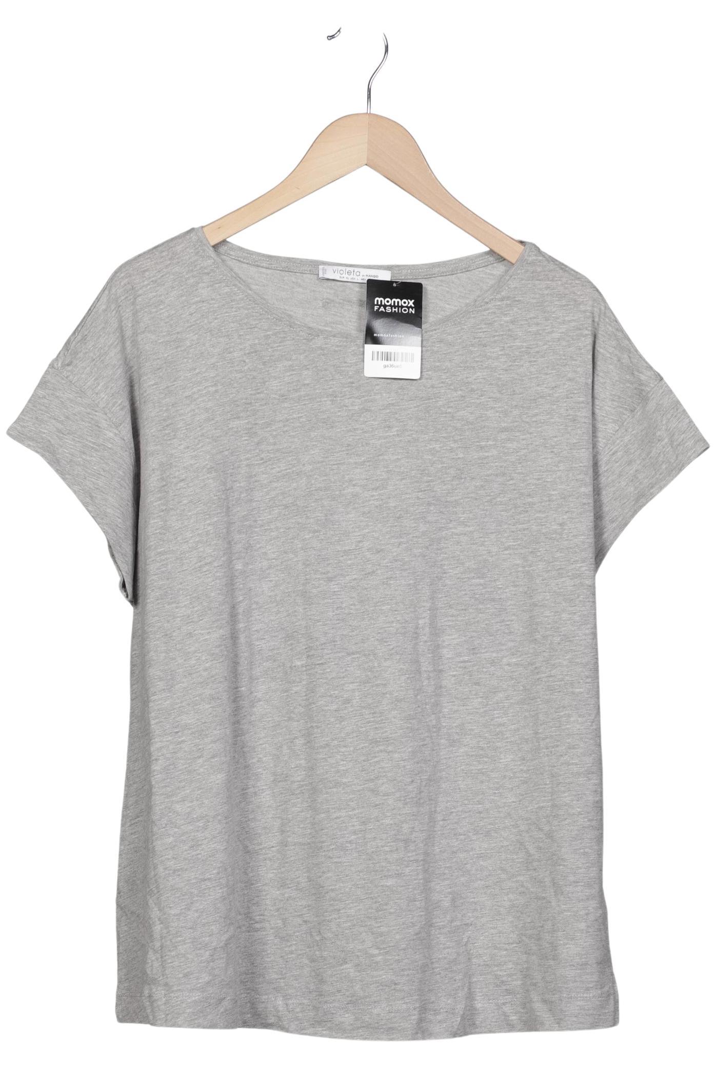 

violeta by Mango Damen T-Shirt, grau, Gr. 44