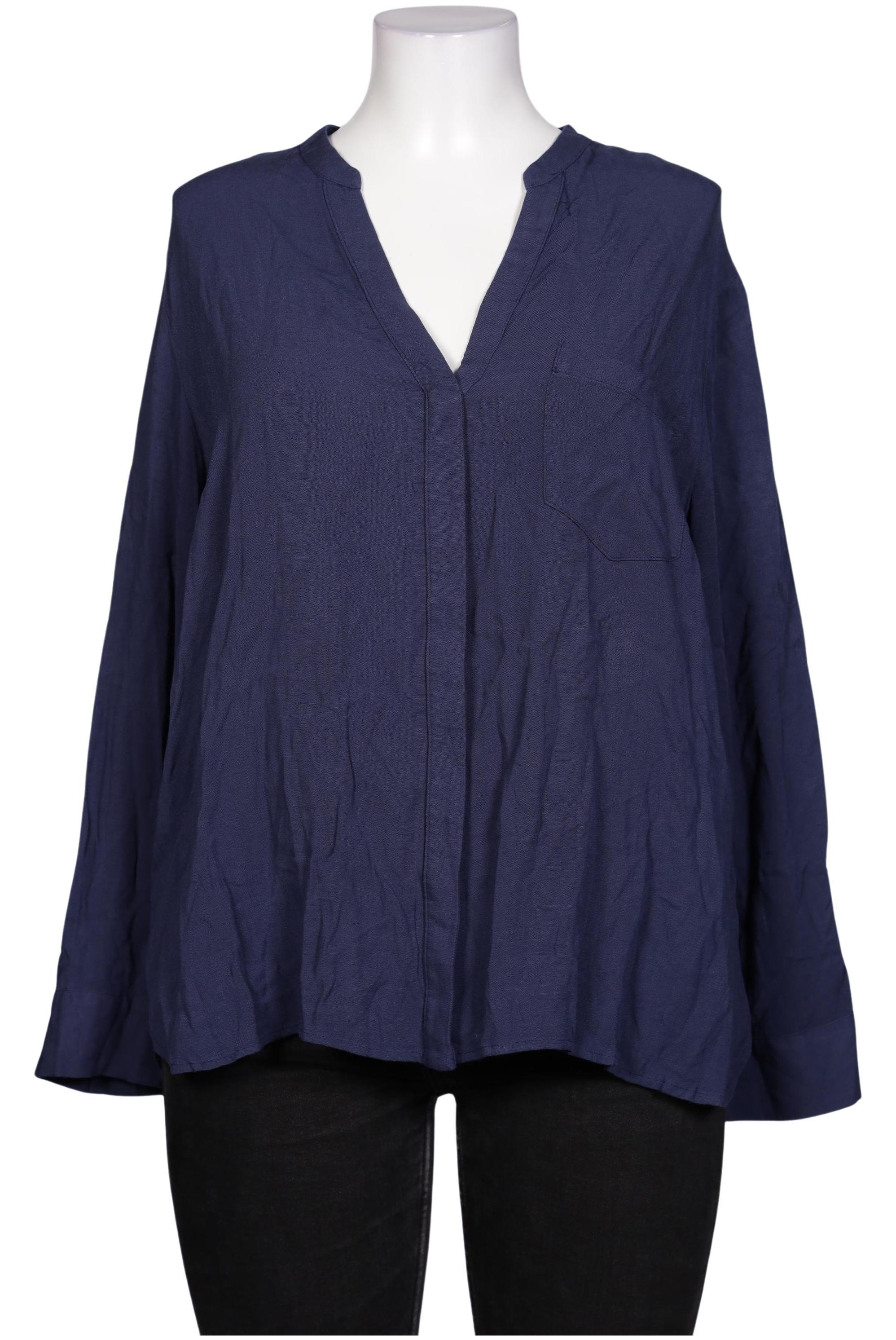 

violeta by Mango Damen Bluse, marineblau, Gr. 44