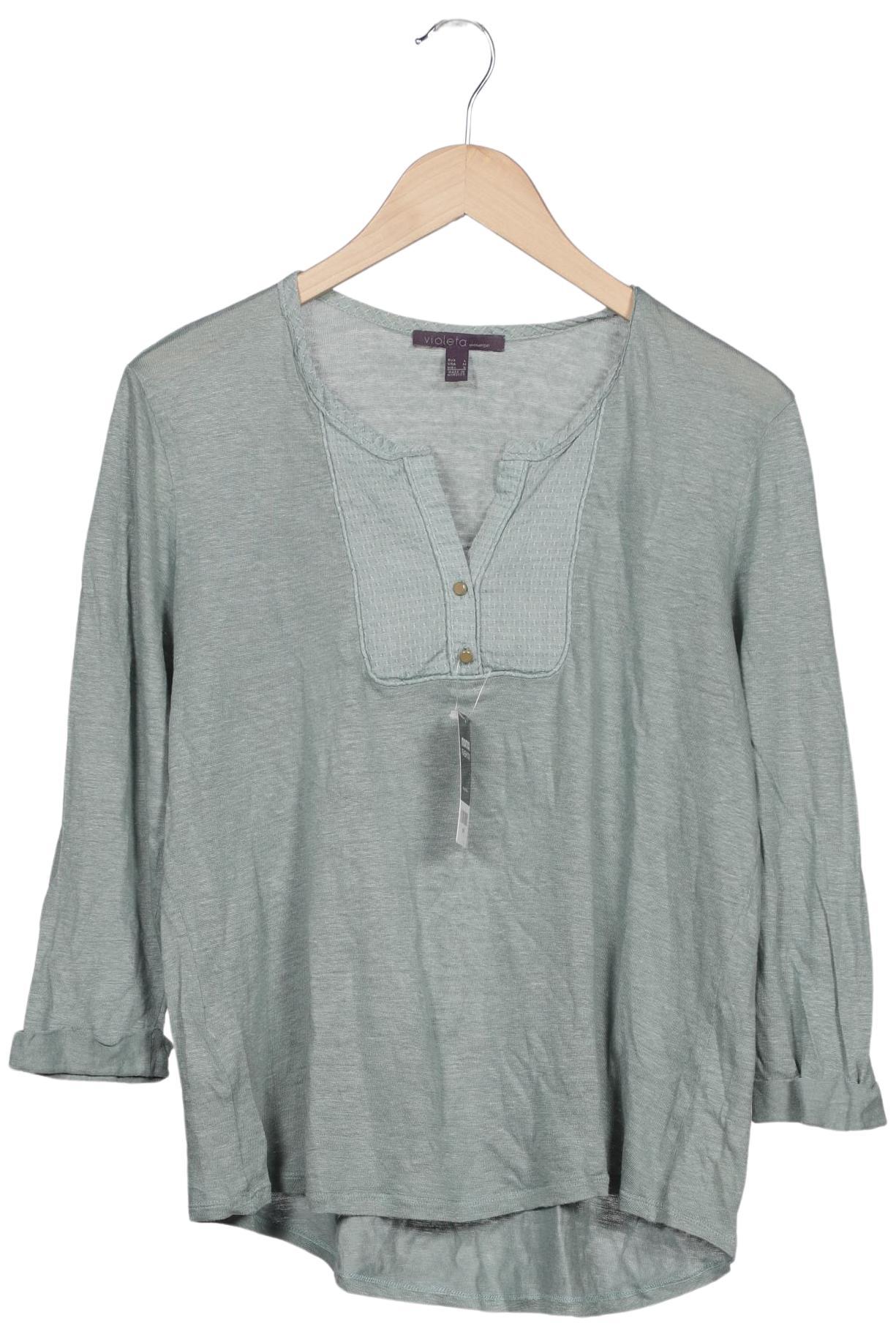

violeta by Mango Damen Pullover, türkis, Gr. 42