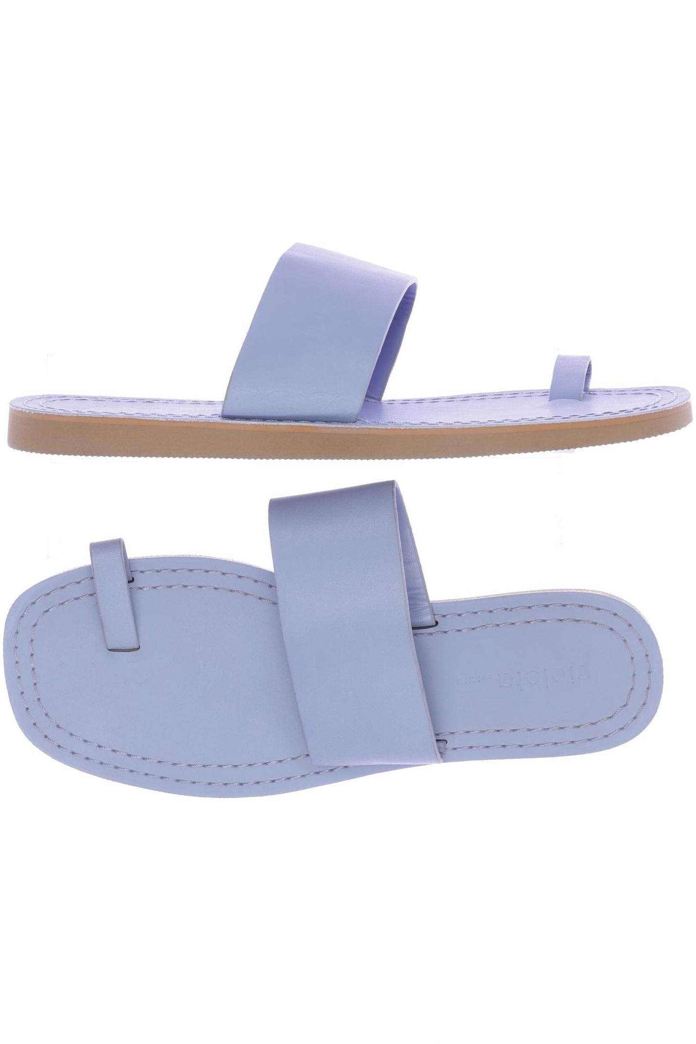 

violeta by Mango Damen Sandale, hellblau, Gr. 39