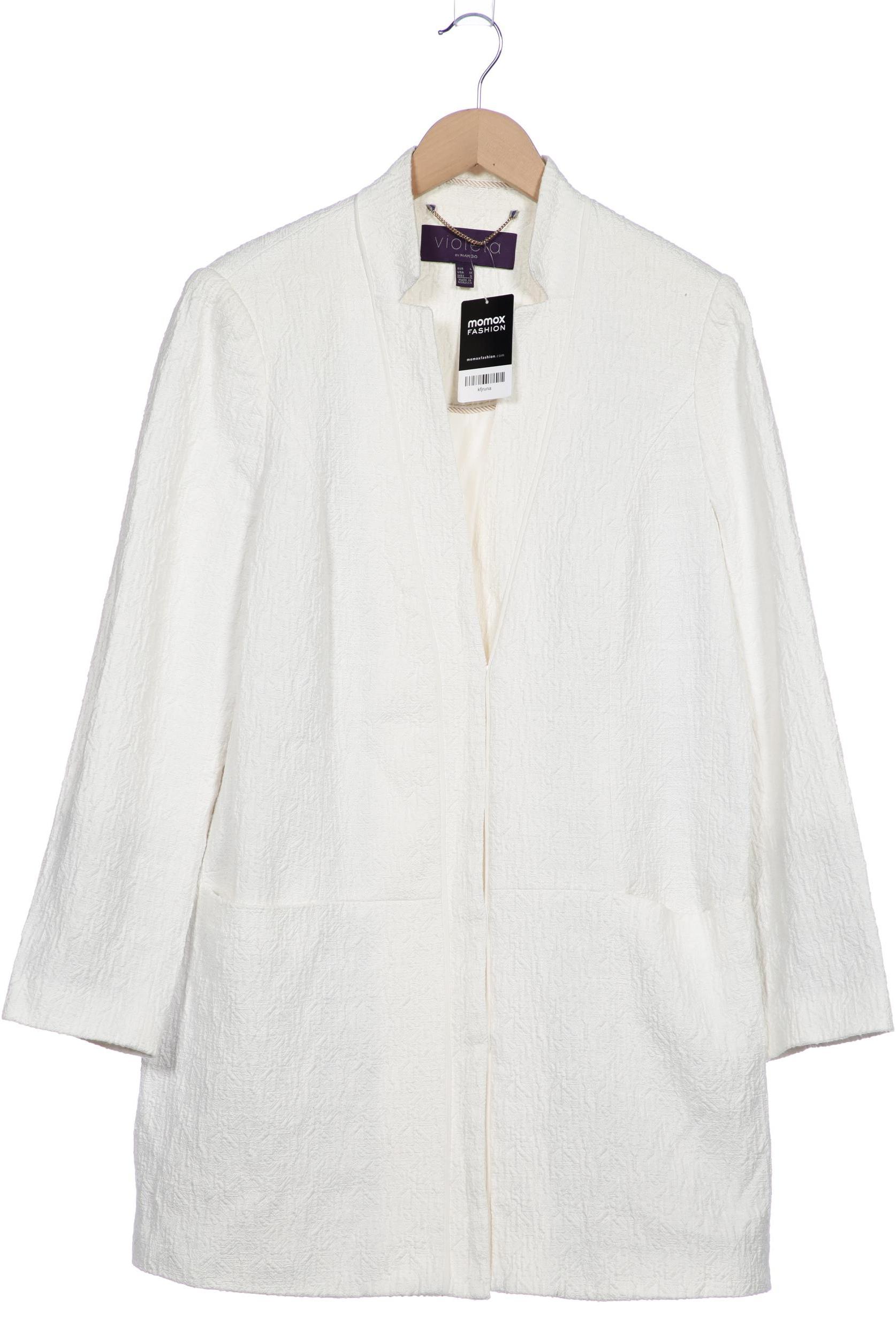 

violeta by Mango Damen Mantel, weiß, Gr. 42