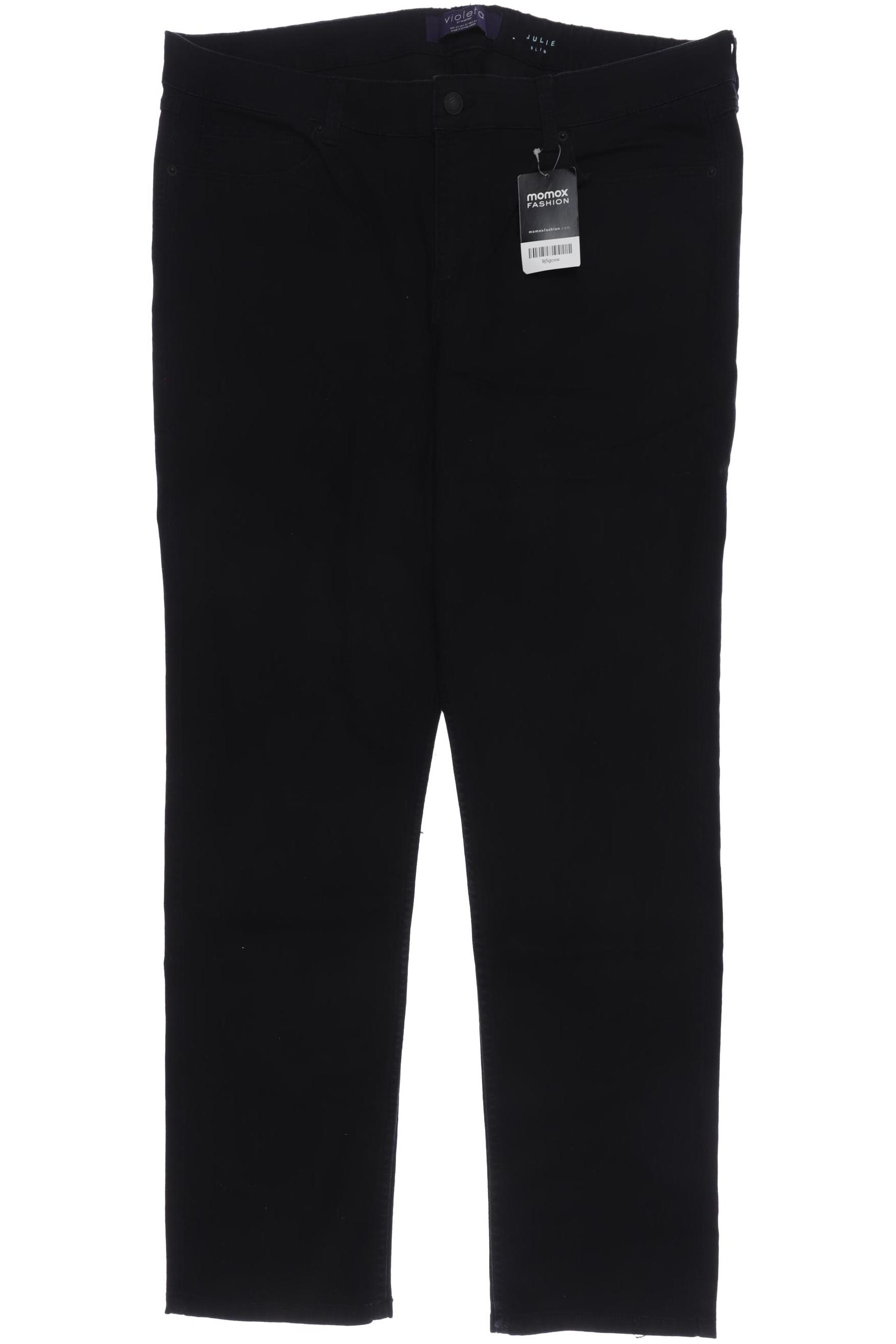

violeta by Mango Damen Jeans, schwarz, Gr. 54