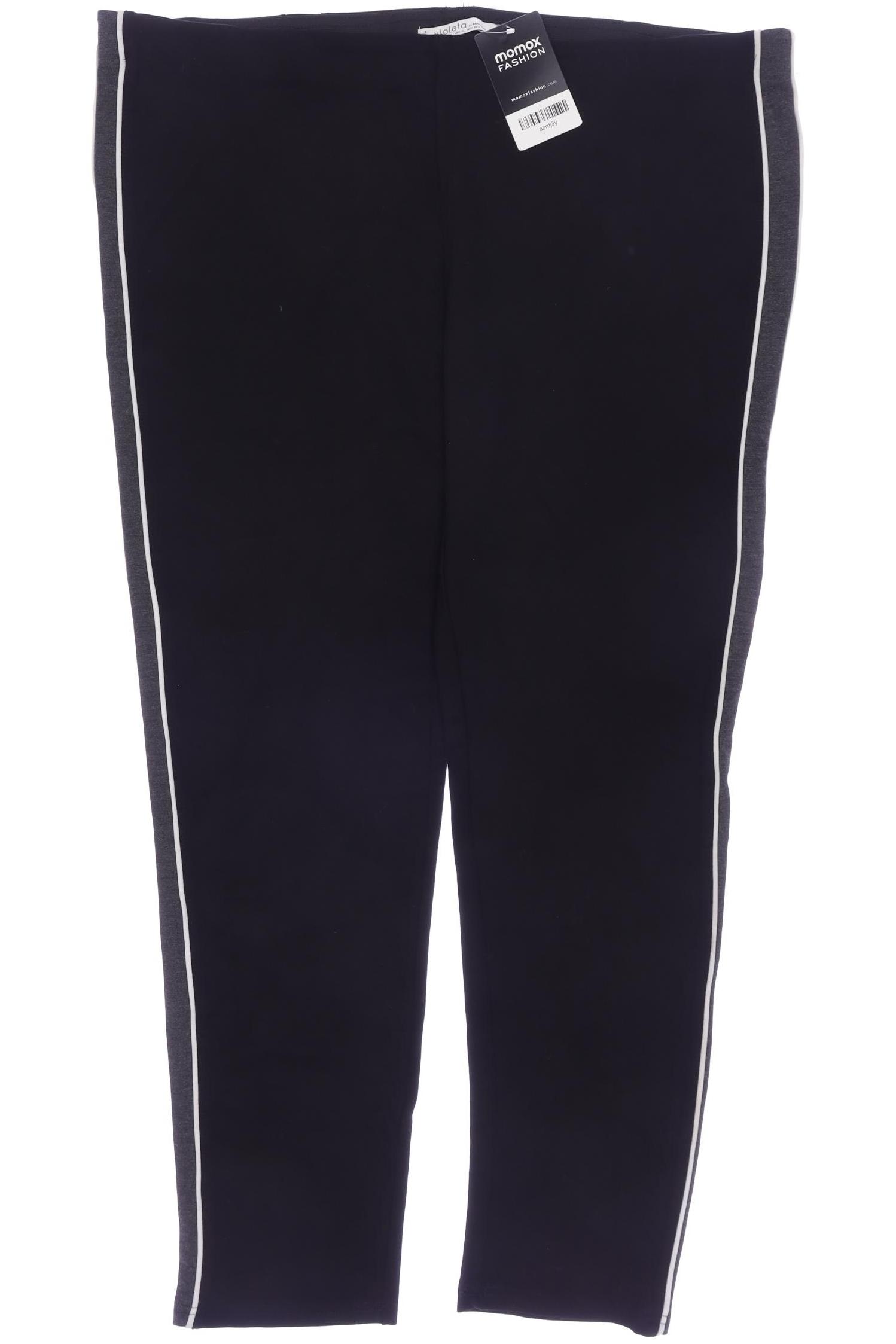 

violeta by Mango Damen Stoffhose, schwarz, Gr. 0