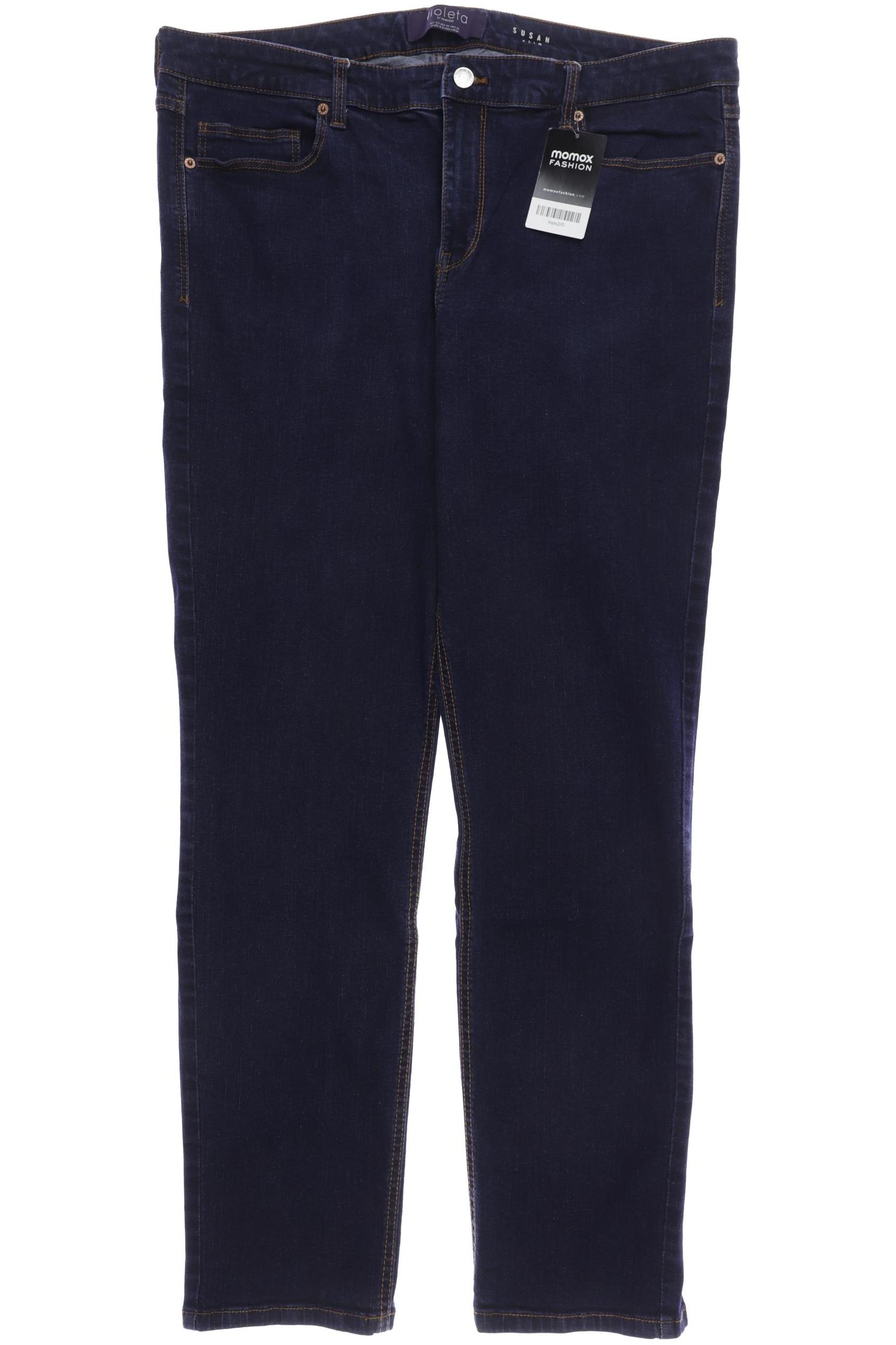 

violeta by Mango Damen Jeans, marineblau, Gr. 52