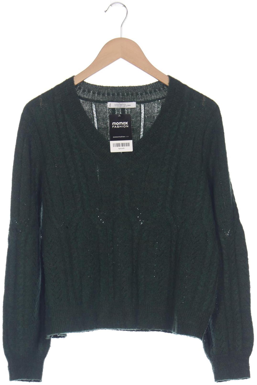 

violeta by Mango Damen Pullover, grün, Gr. 36