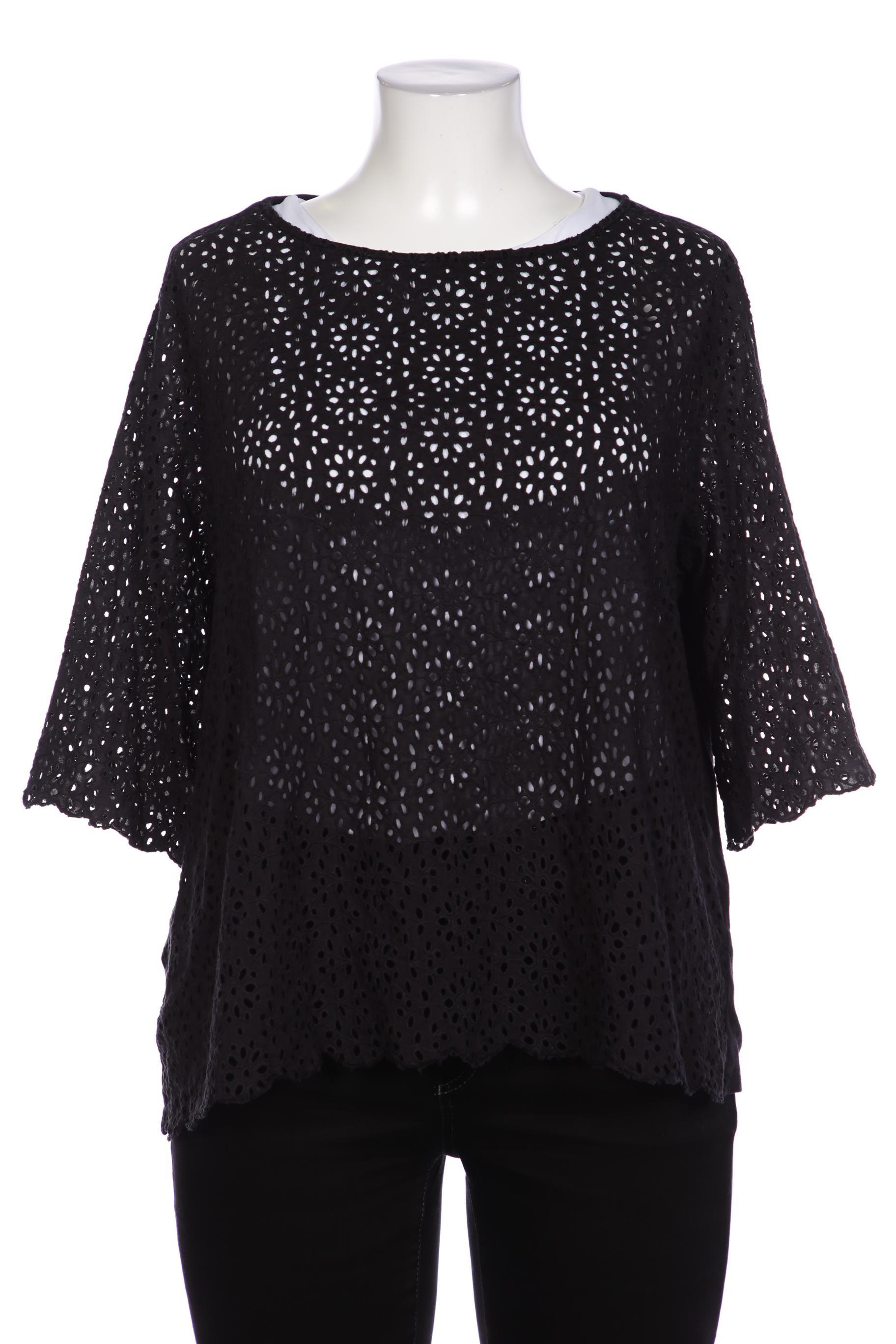 

violeta by Mango Damen Langarmshirt, schwarz, Gr. 46