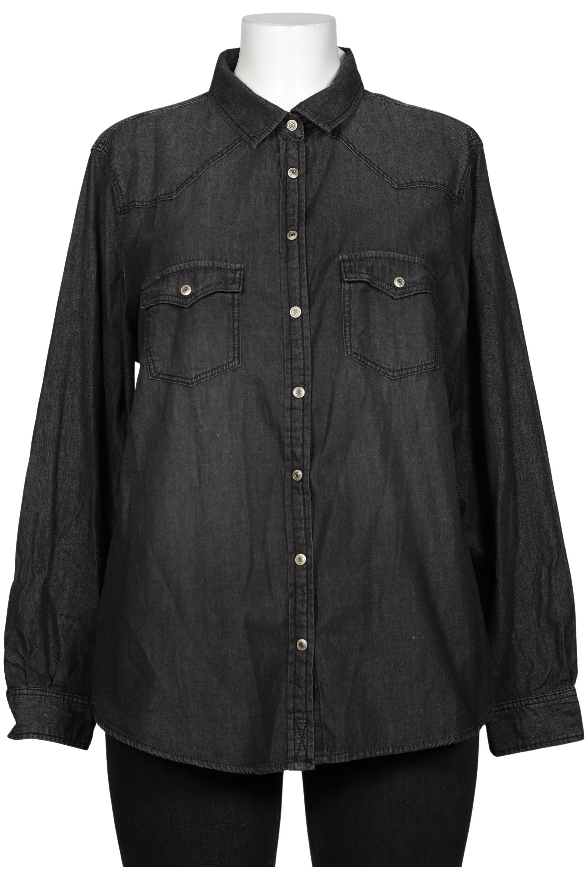 

violeta by Mango Damen Bluse, grau, Gr. 44