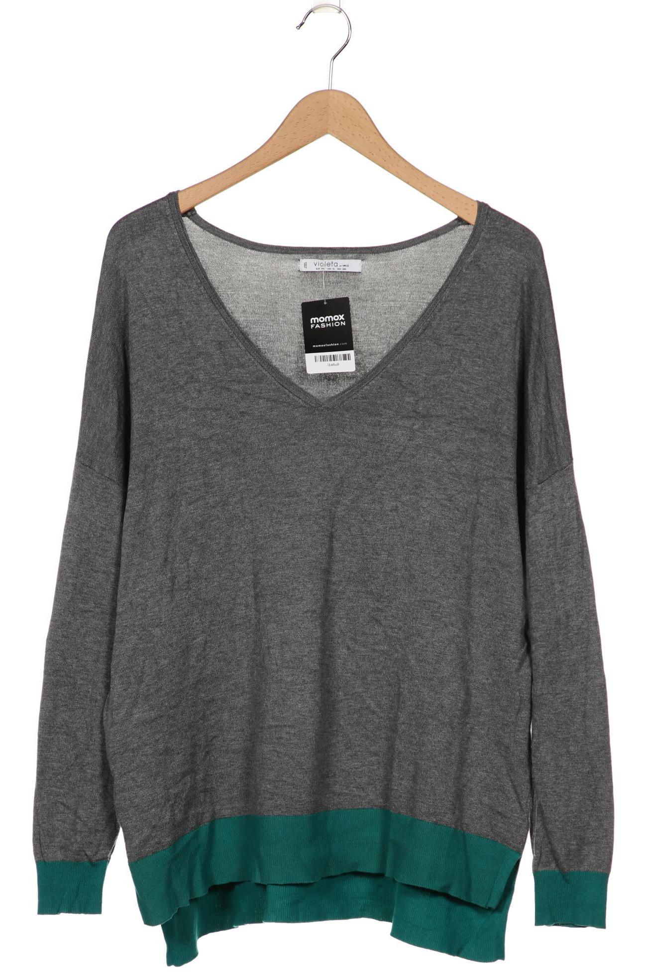 

violeta by Mango Damen Pullover, grau, Gr. 46