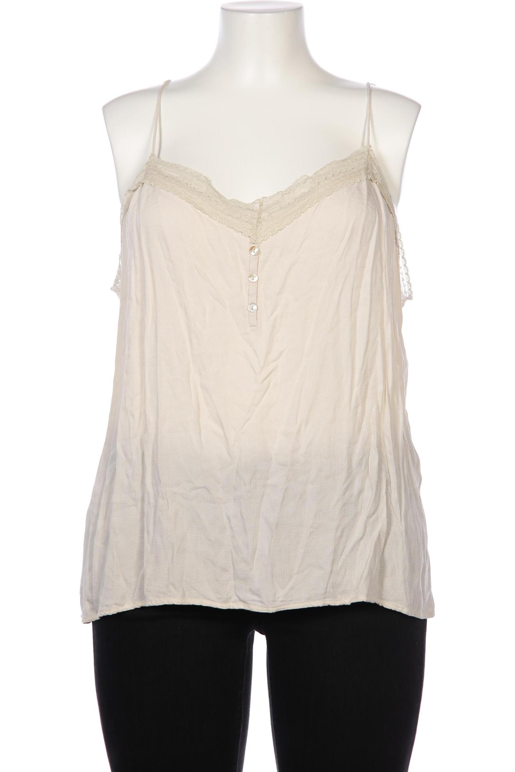 

violeta by Mango Damen Top, beige, Gr. 46