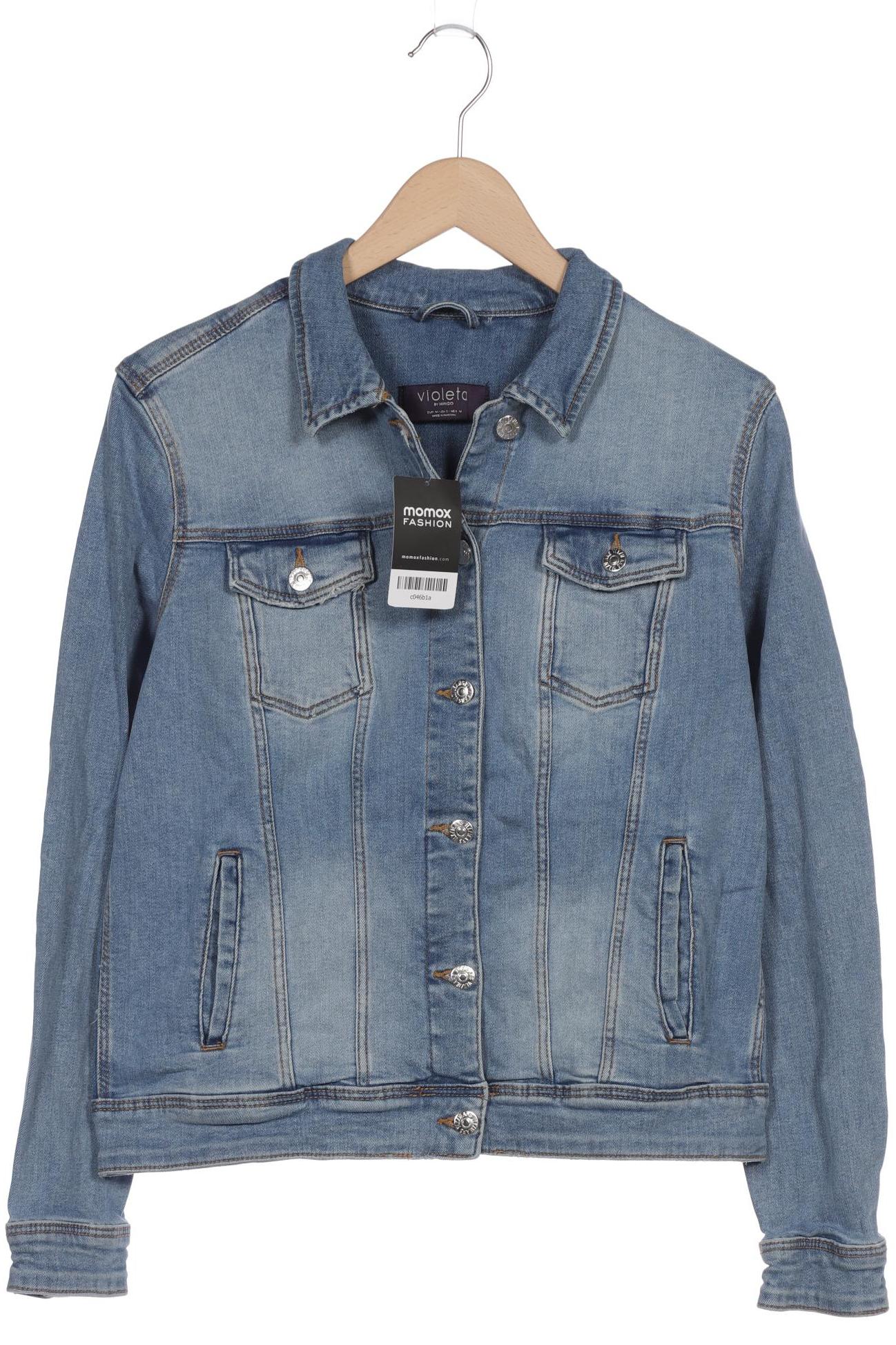 

violeta by Mango Damen Jacke, blau, Gr. 38