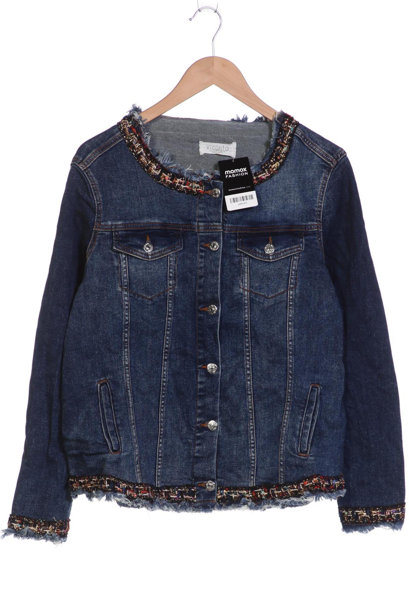 

violeta by Mango Damen Jacke, blau