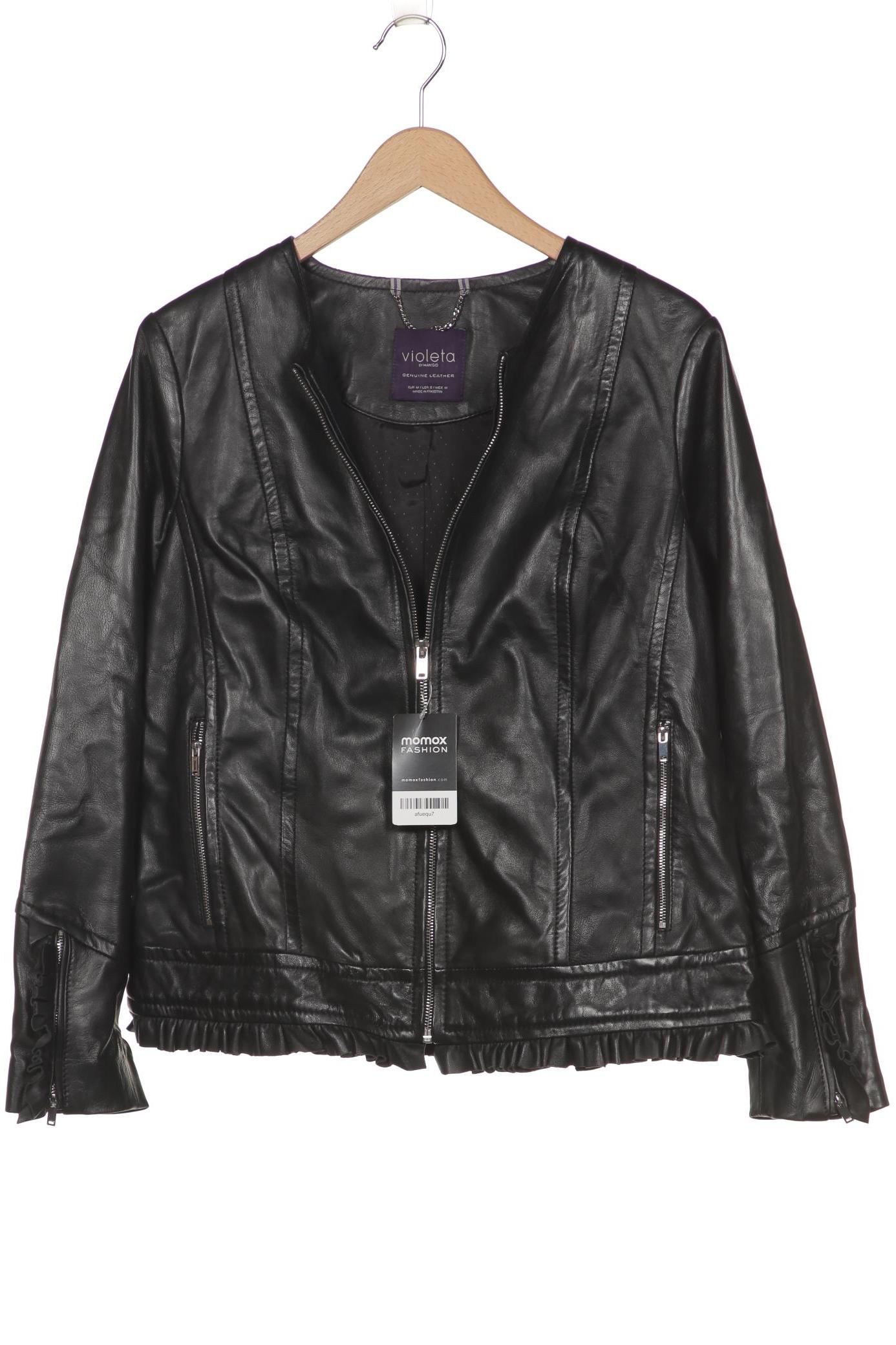 

violeta by Mango Damen Jacke, schwarz, Gr. 38