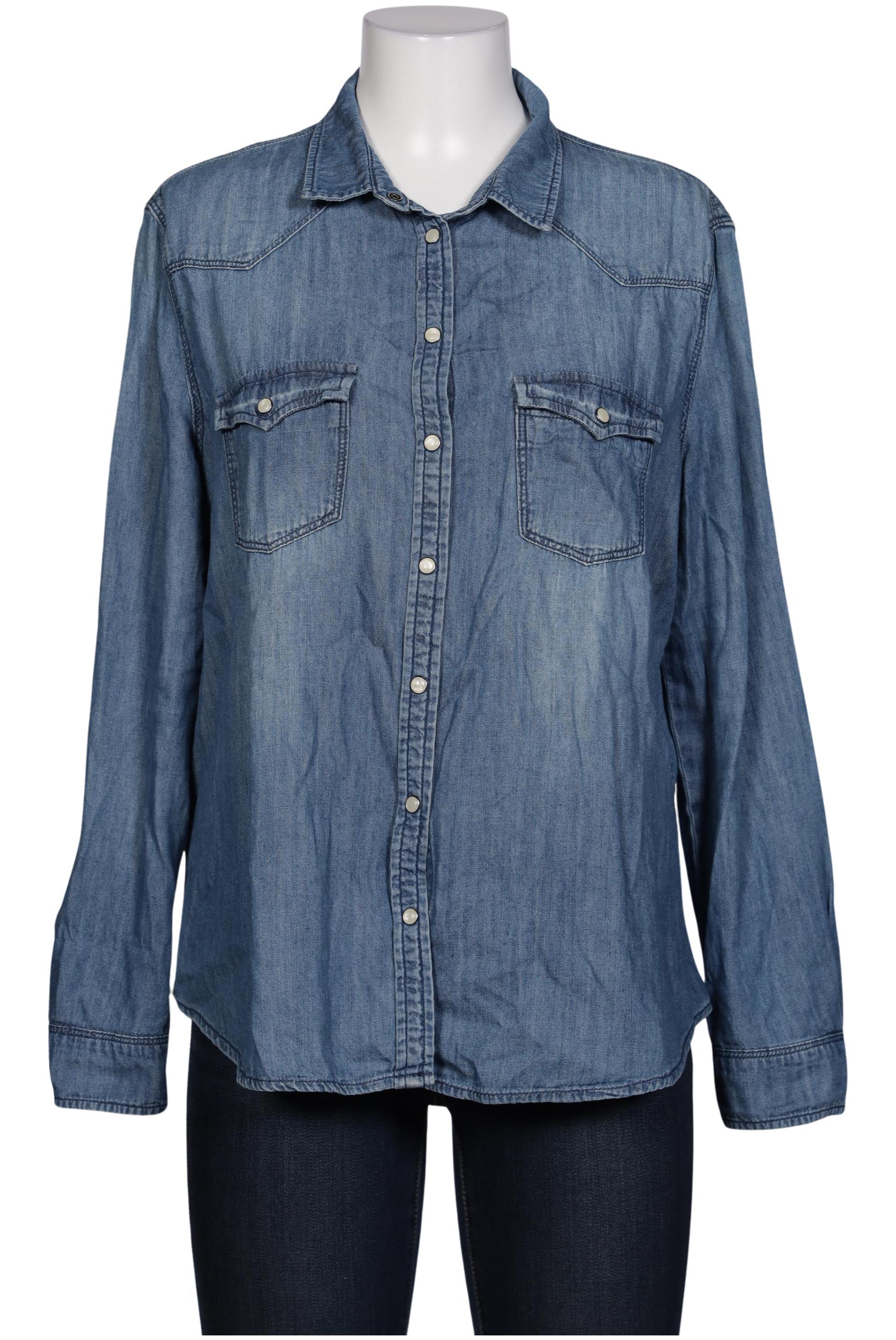 

violeta by Mango Damen Bluse, blau, Gr. 42