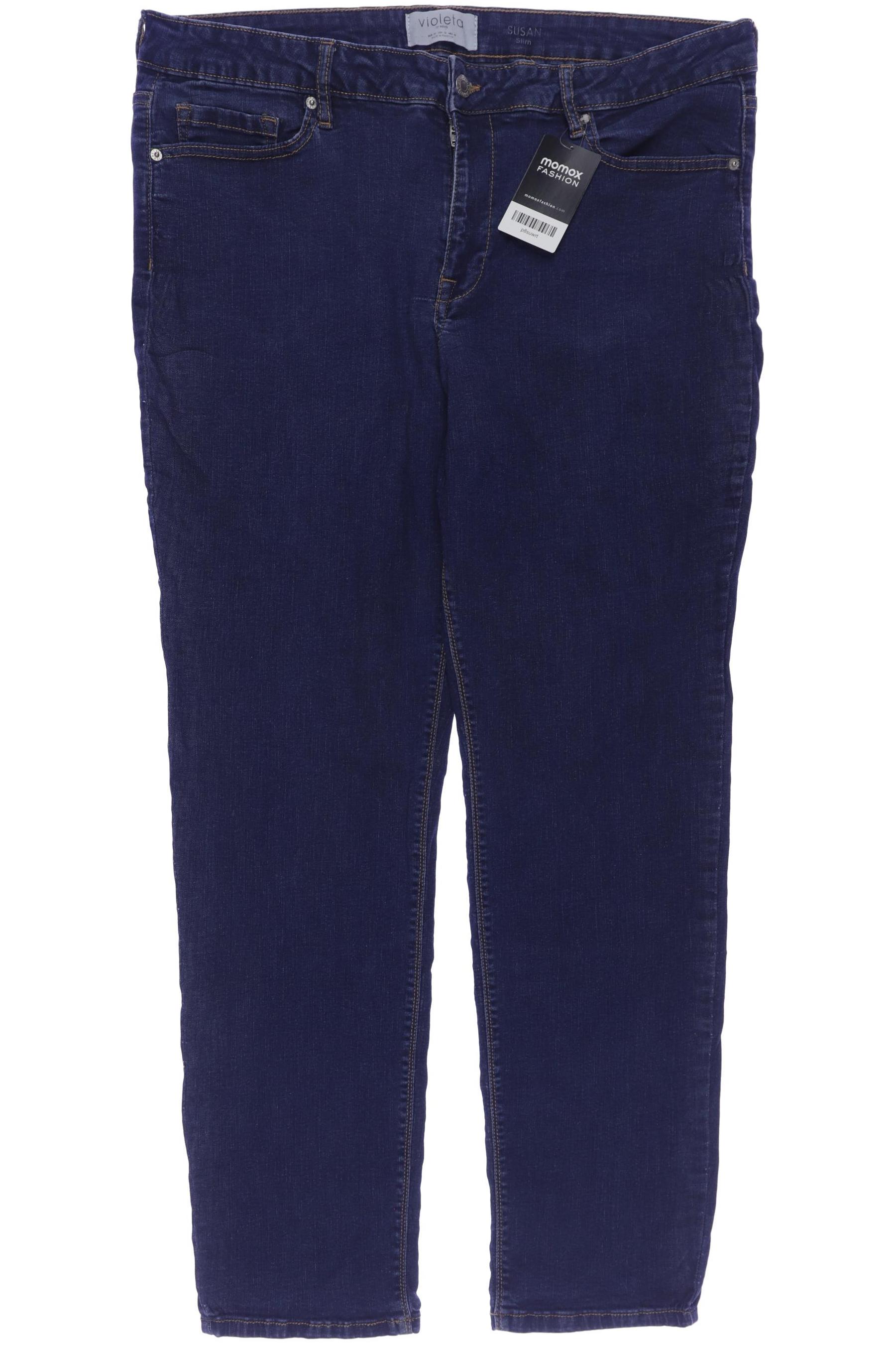 

violeta by Mango Damen Jeans, marineblau, Gr. 50