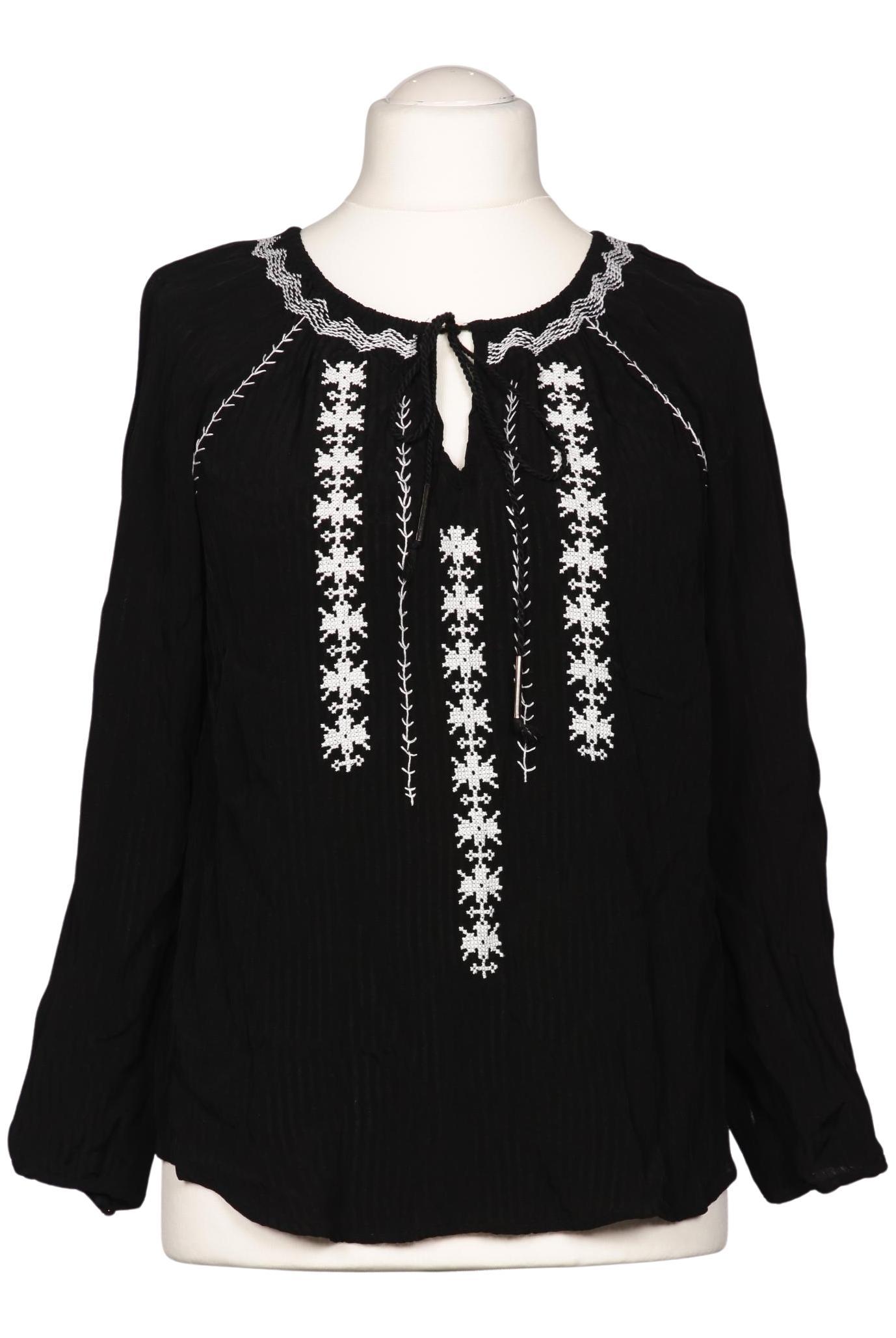 

violeta by Mango Damen Bluse, schwarz, Gr. 42