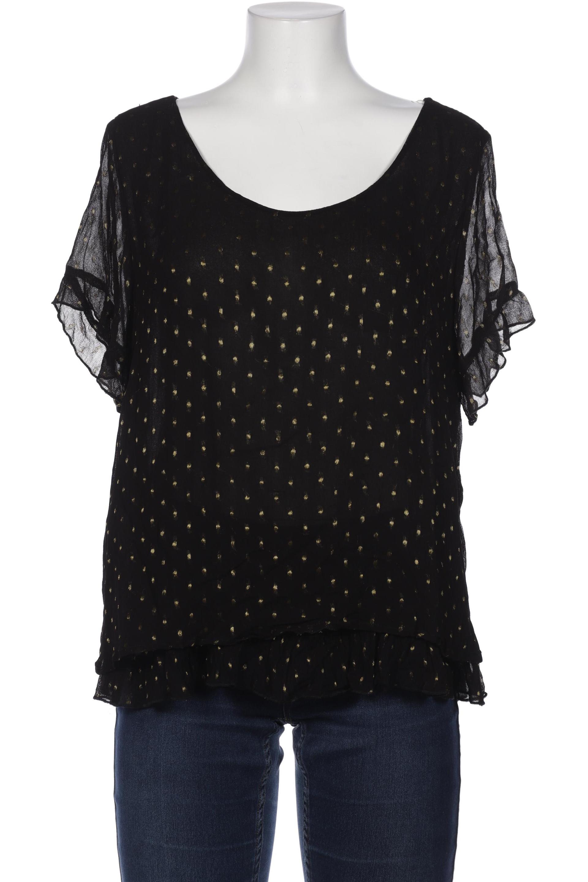 

violeta by Mango Damen Bluse, schwarz, Gr. 42