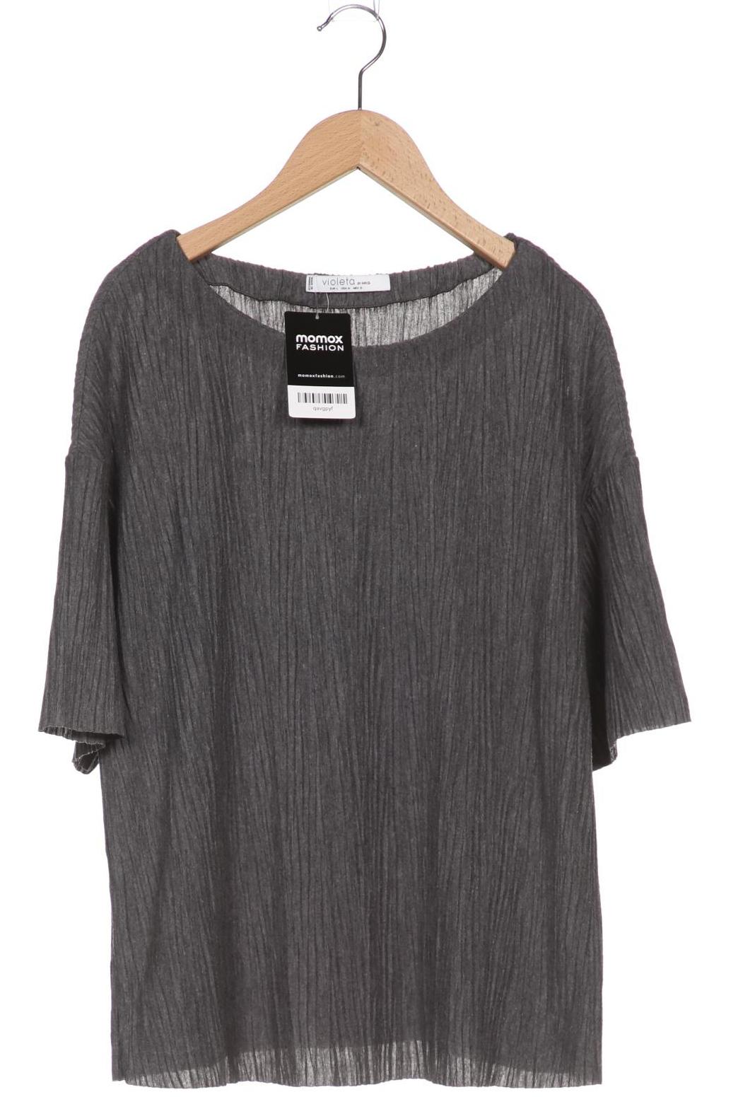

violeta by Mango Damen T-Shirt, grau, Gr. 42