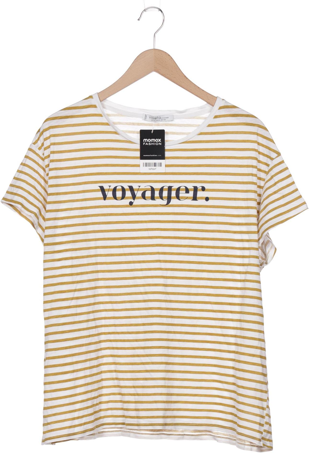 

violeta by Mango Damen T-Shirt, weiß