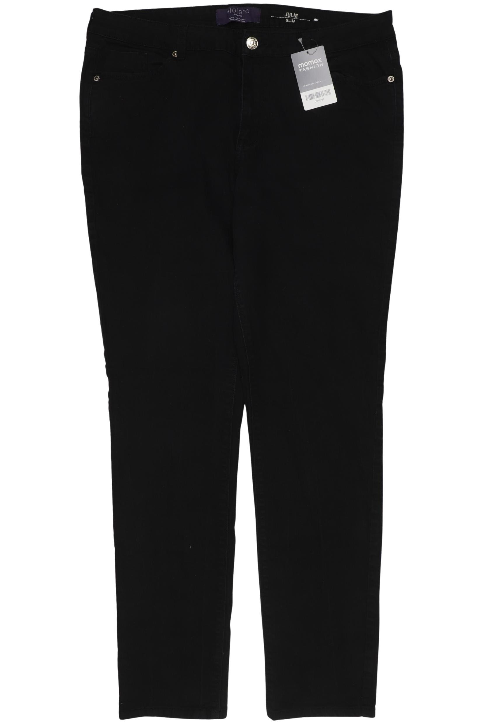 

violeta by Mango Damen Jeans, schwarz, Gr. 50