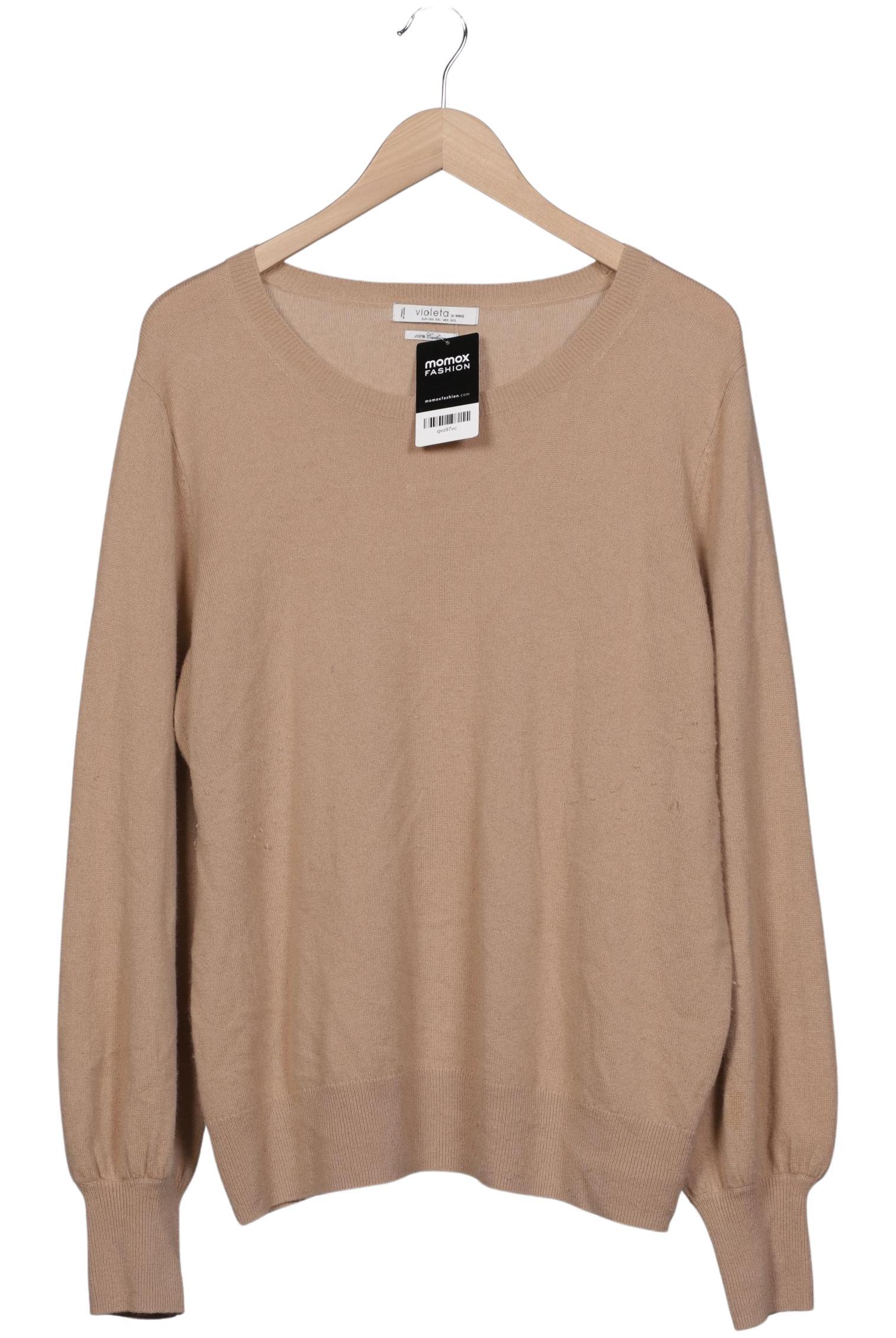 

violeta by Mango Damen Pullover, beige, Gr. 46