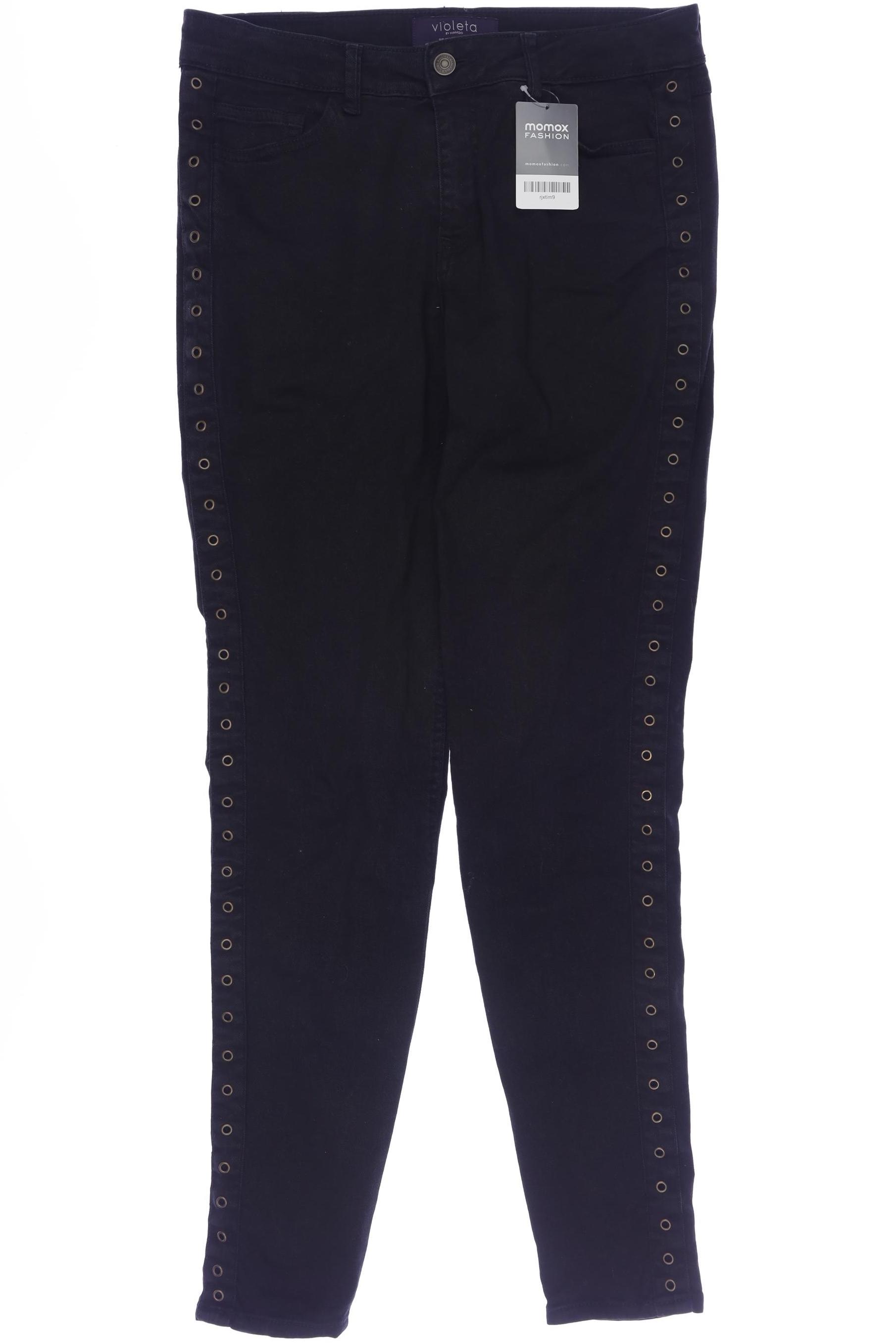 

violeta by Mango Damen Jeans, schwarz, Gr. 40