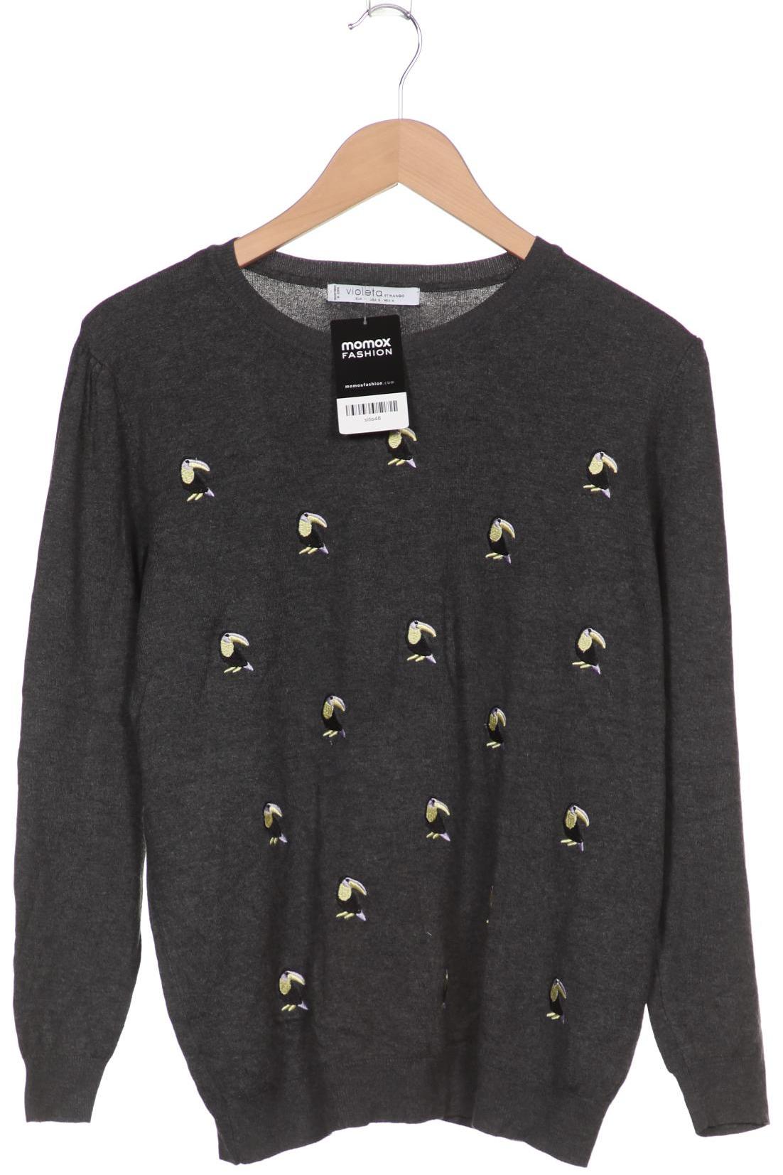 

violeta by Mango Damen Pullover, grau, Gr. 38