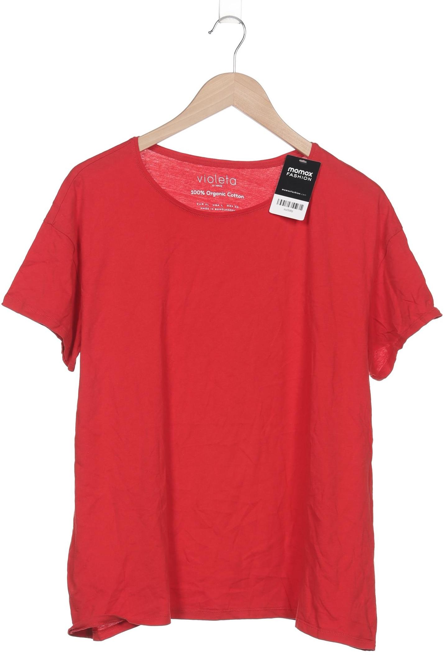 

violeta by Mango Damen T-Shirt, rot, Gr. 44