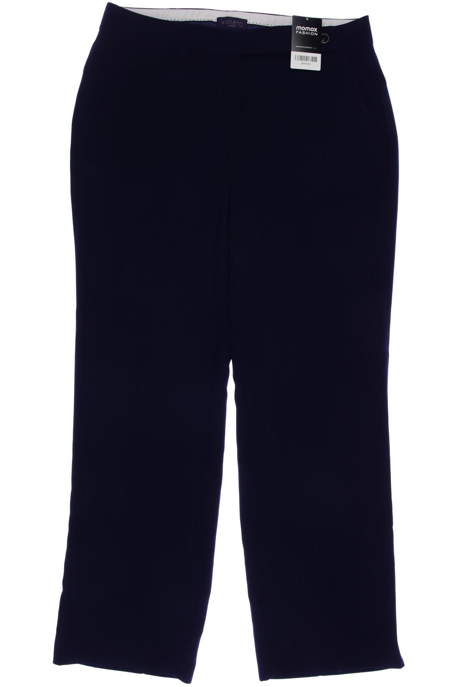 

violeta by Mango Damen Stoffhose, marineblau, Gr. 44