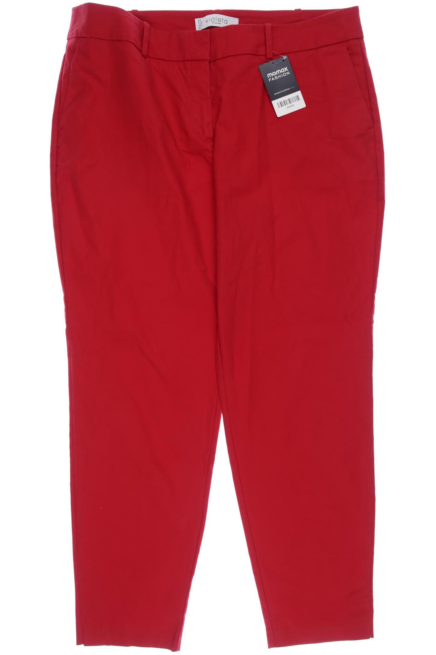

violeta by Mango Damen Stoffhose, rot, Gr. 46