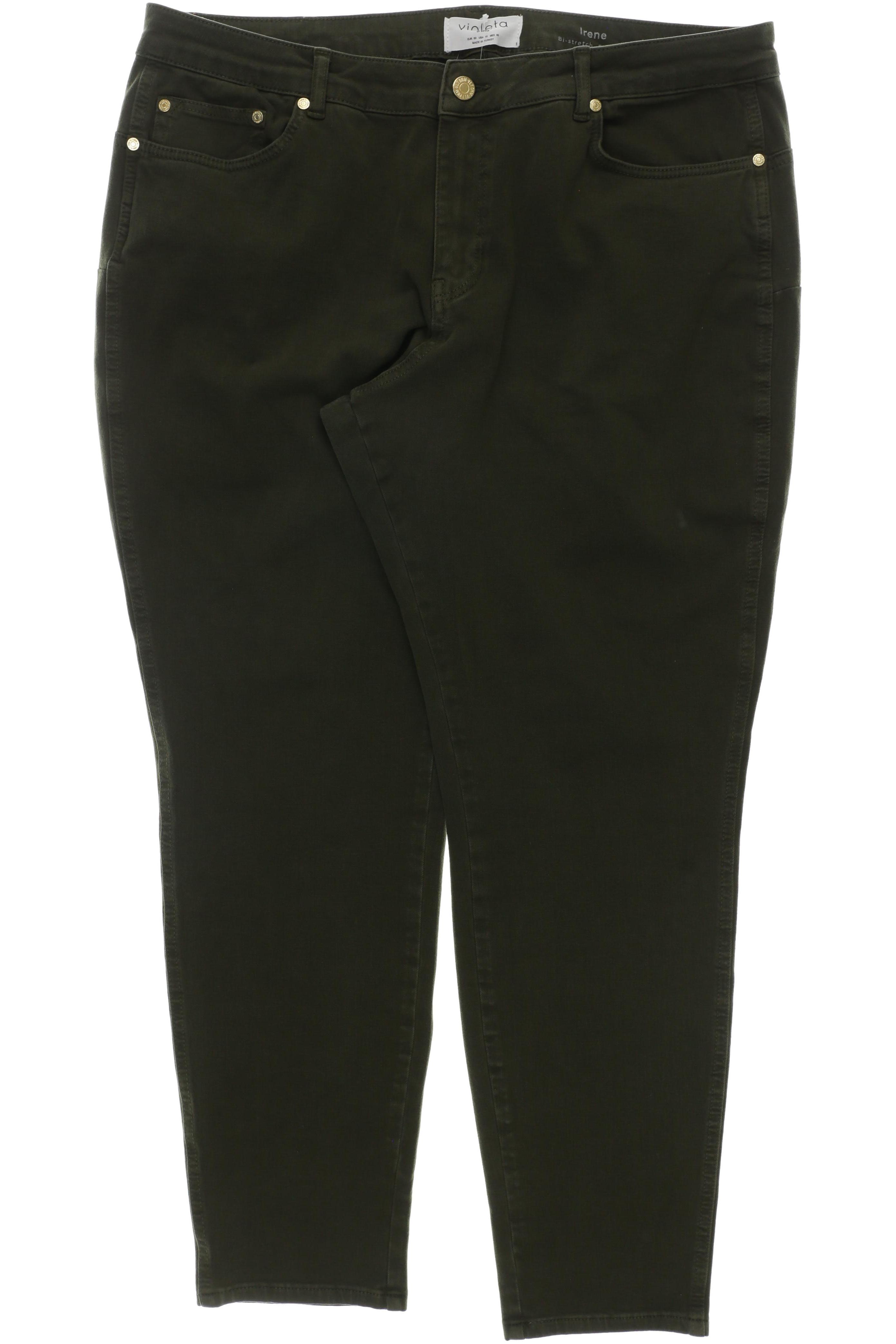 

violeta by Mango Damen Jeans, grün, Gr. 50