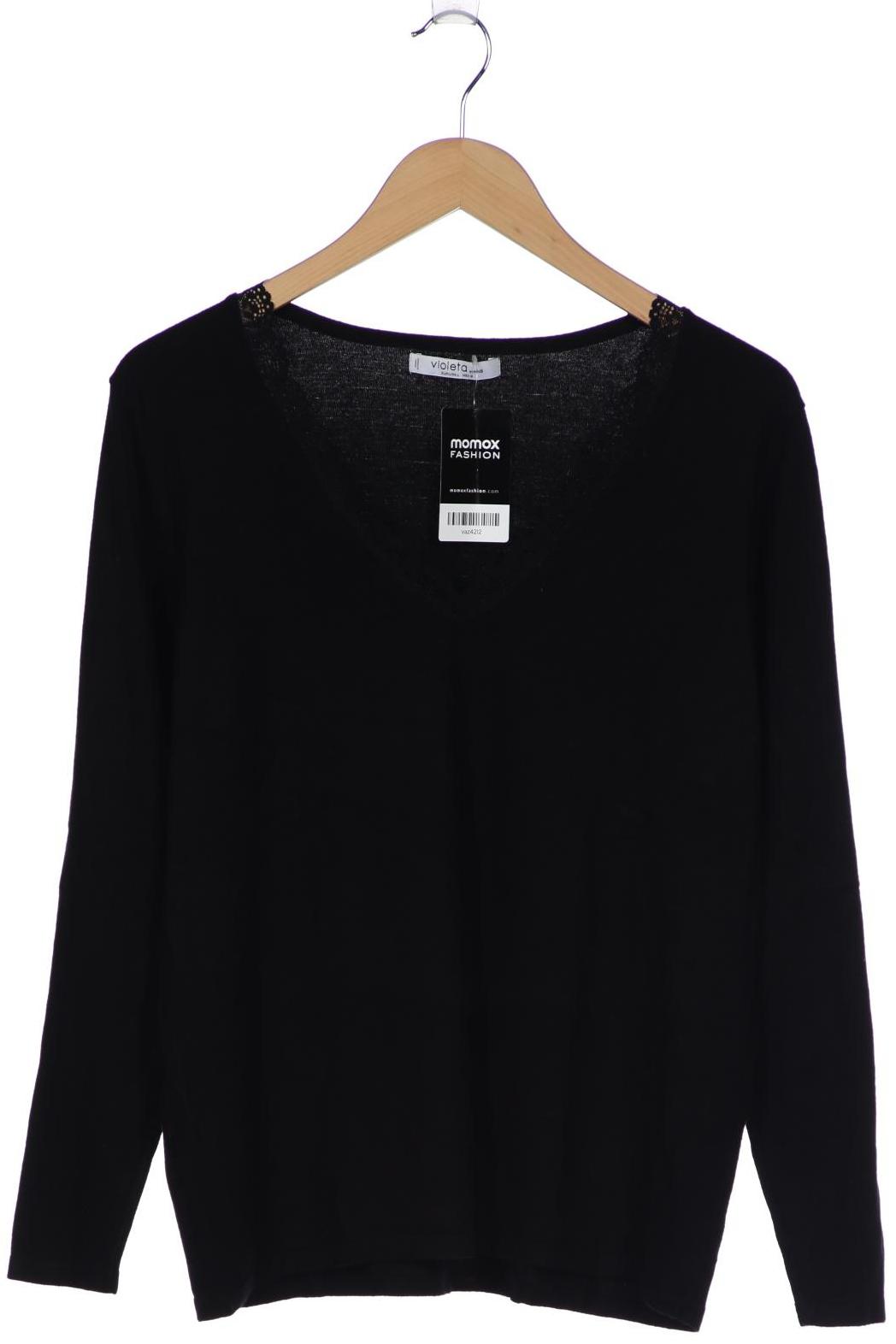 

violeta by Mango Damen Pullover, schwarz