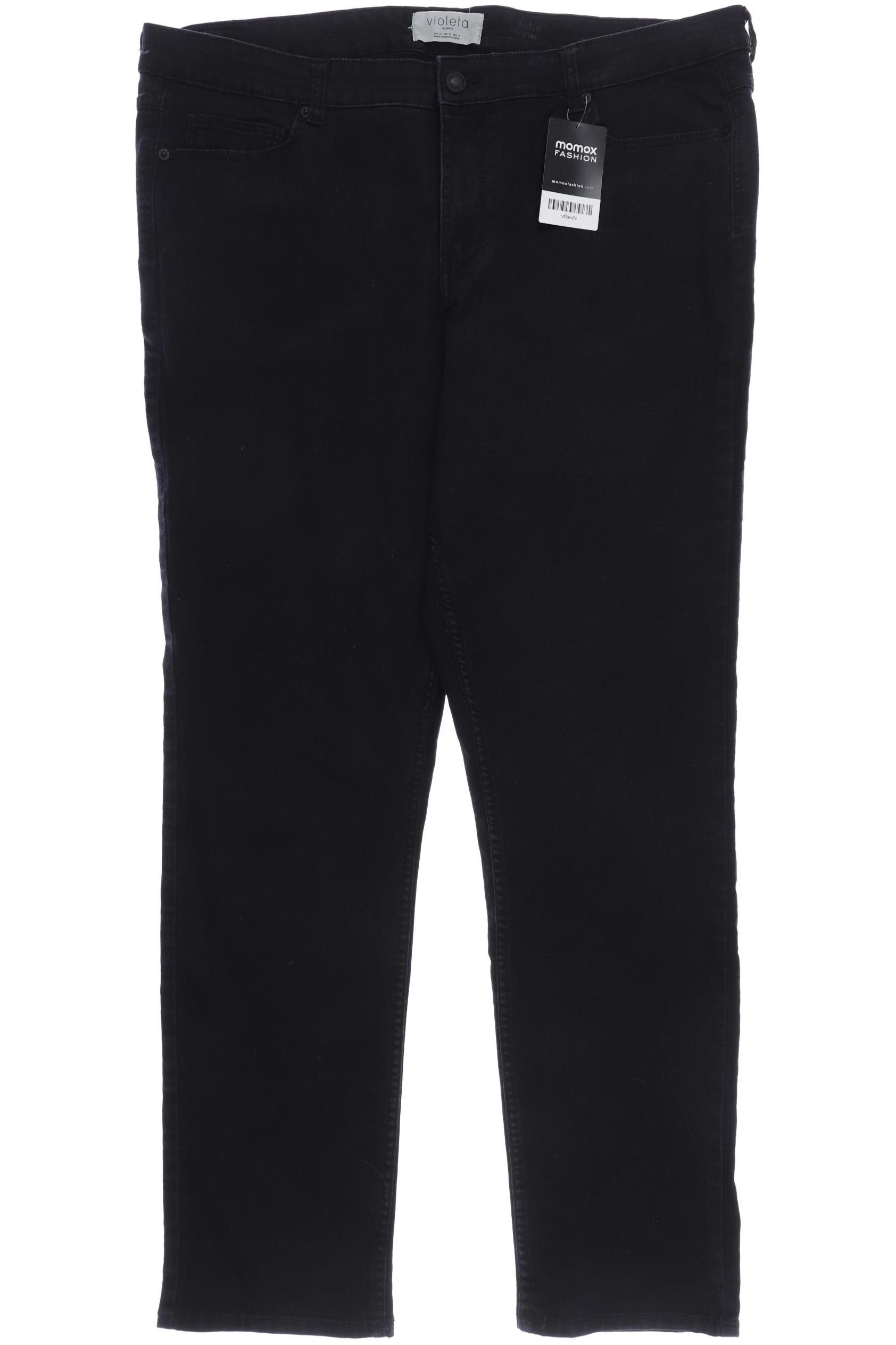 

violeta by Mango Damen Jeans, schwarz, Gr. 52
