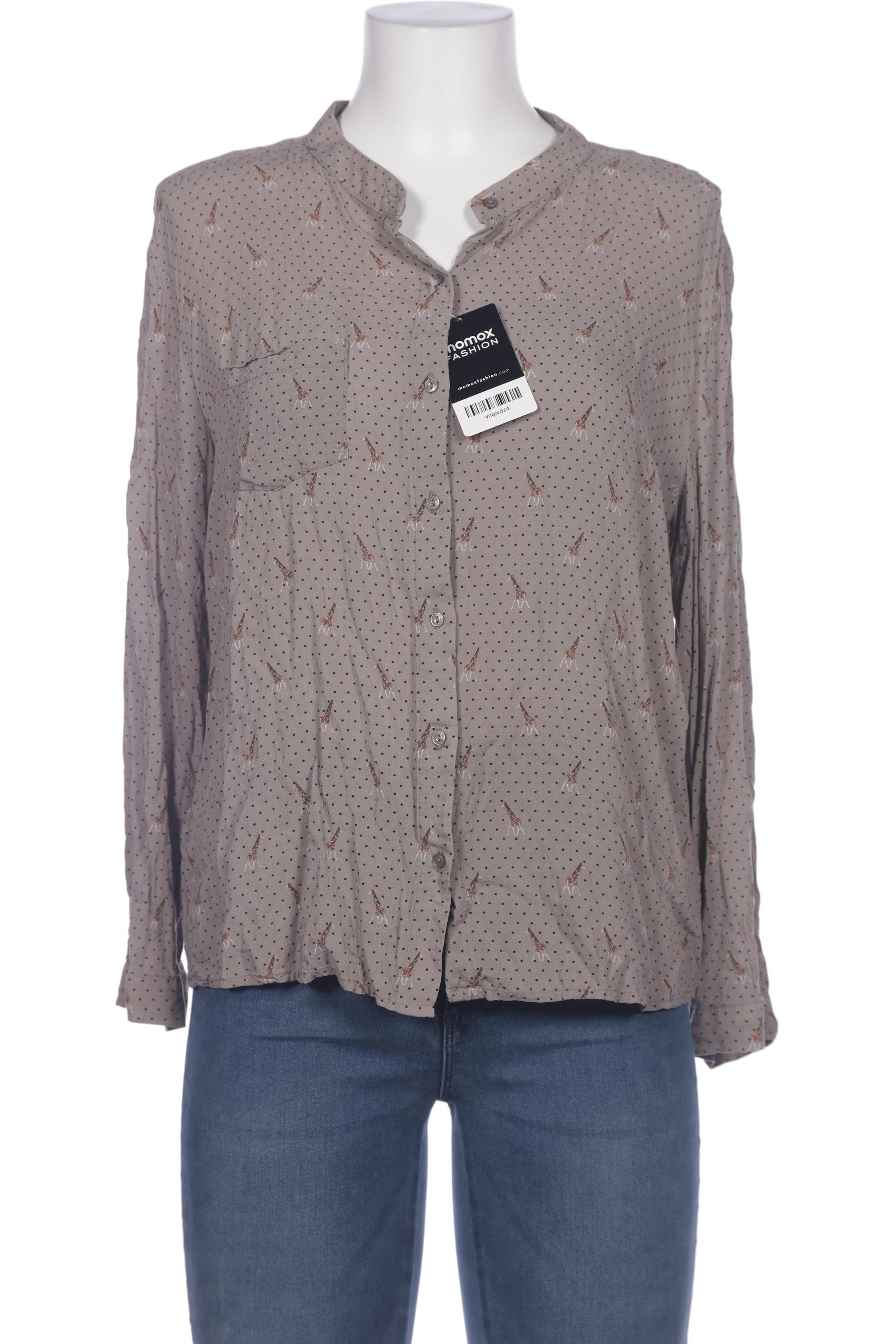 

violeta by Mango Damen Bluse, grau, Gr. 36