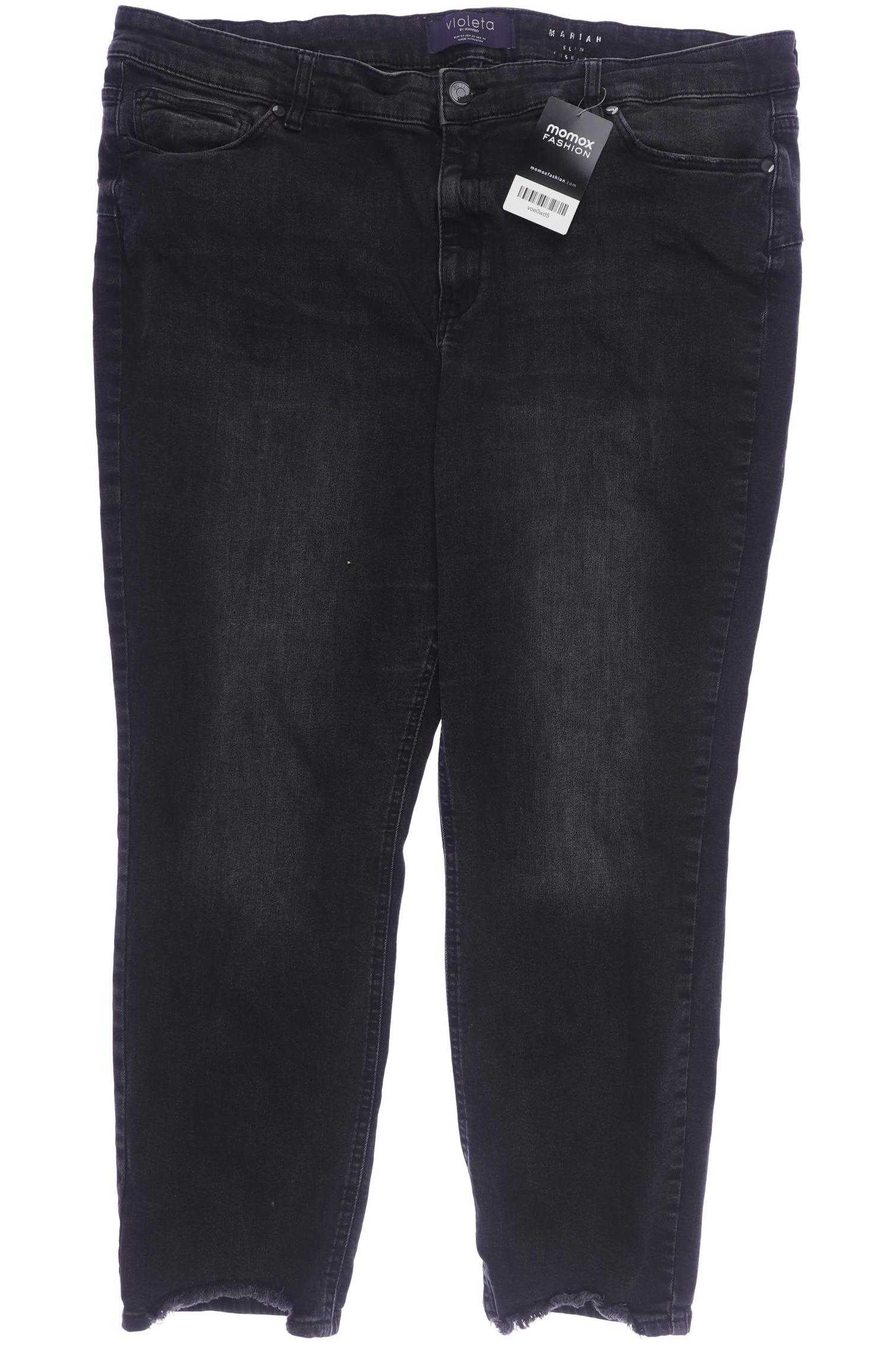 

violeta by Mango Damen Jeans, schwarz, Gr. 54
