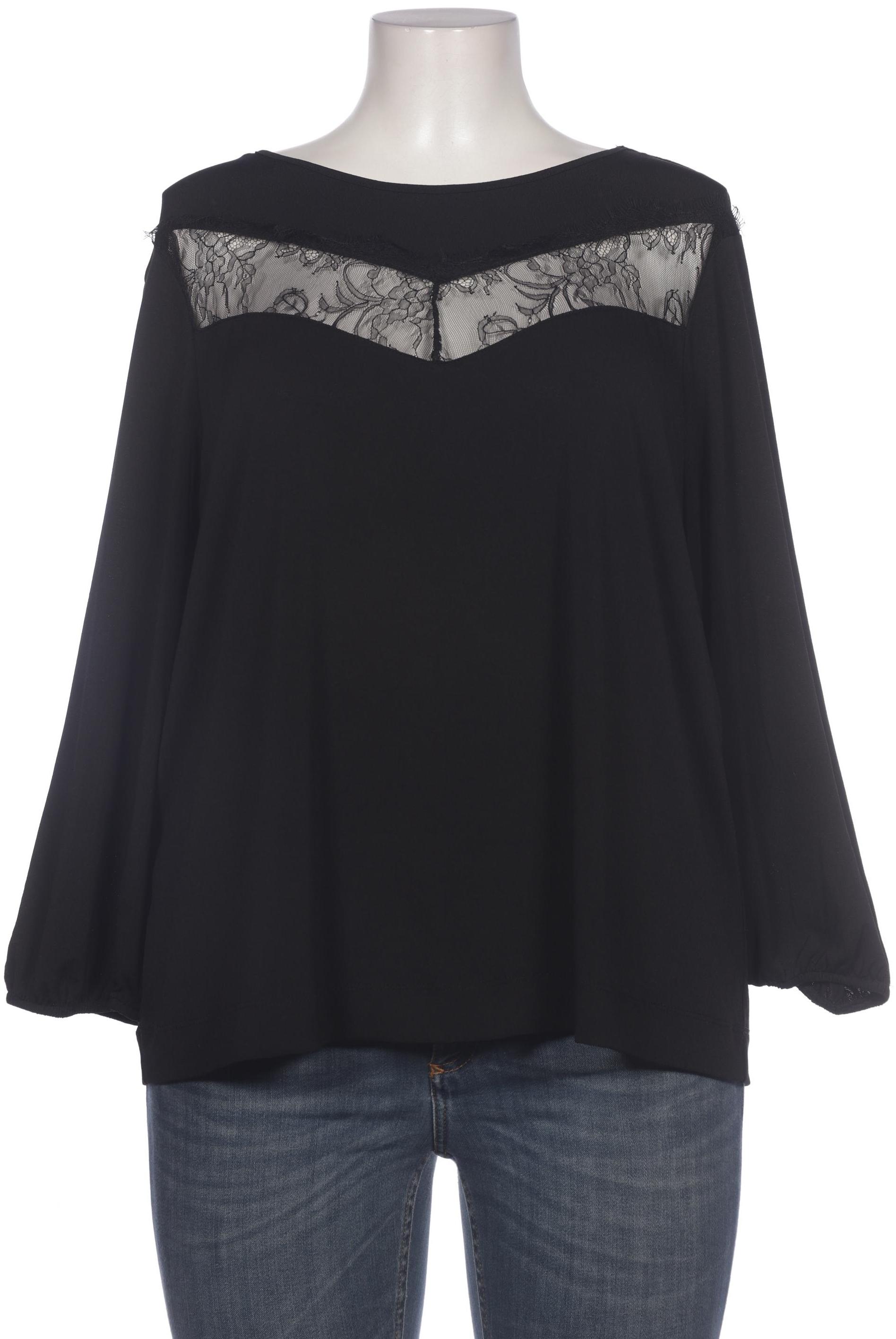 

violeta by Mango Damen Bluse, schwarz, Gr. 44