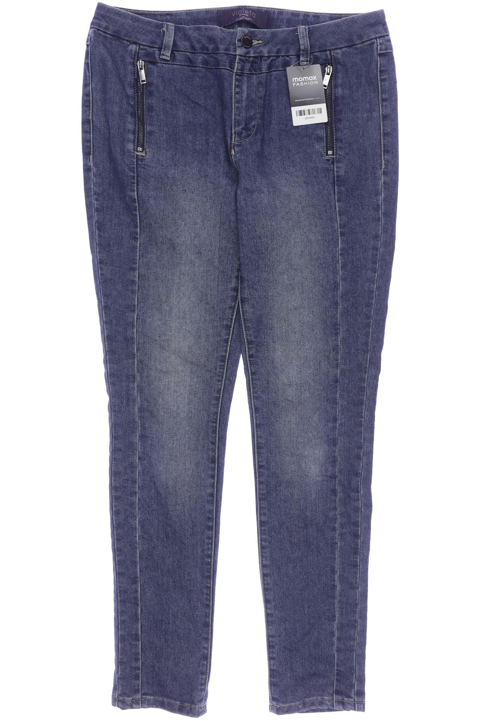 

violeta by Mango Damen Jeans, marineblau, Gr. 42