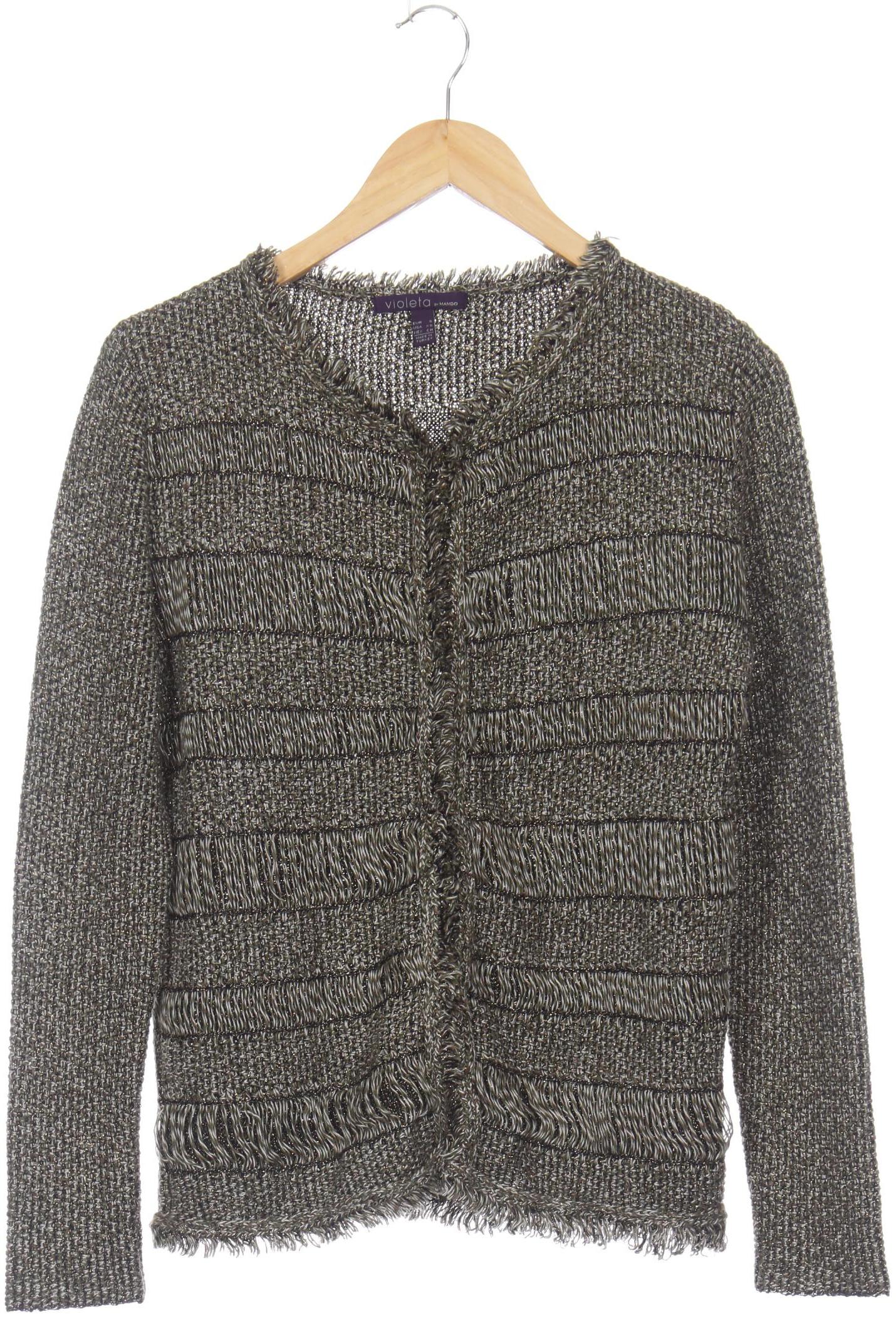 

violeta by Mango Damen Strickjacke, grün, Gr. 36