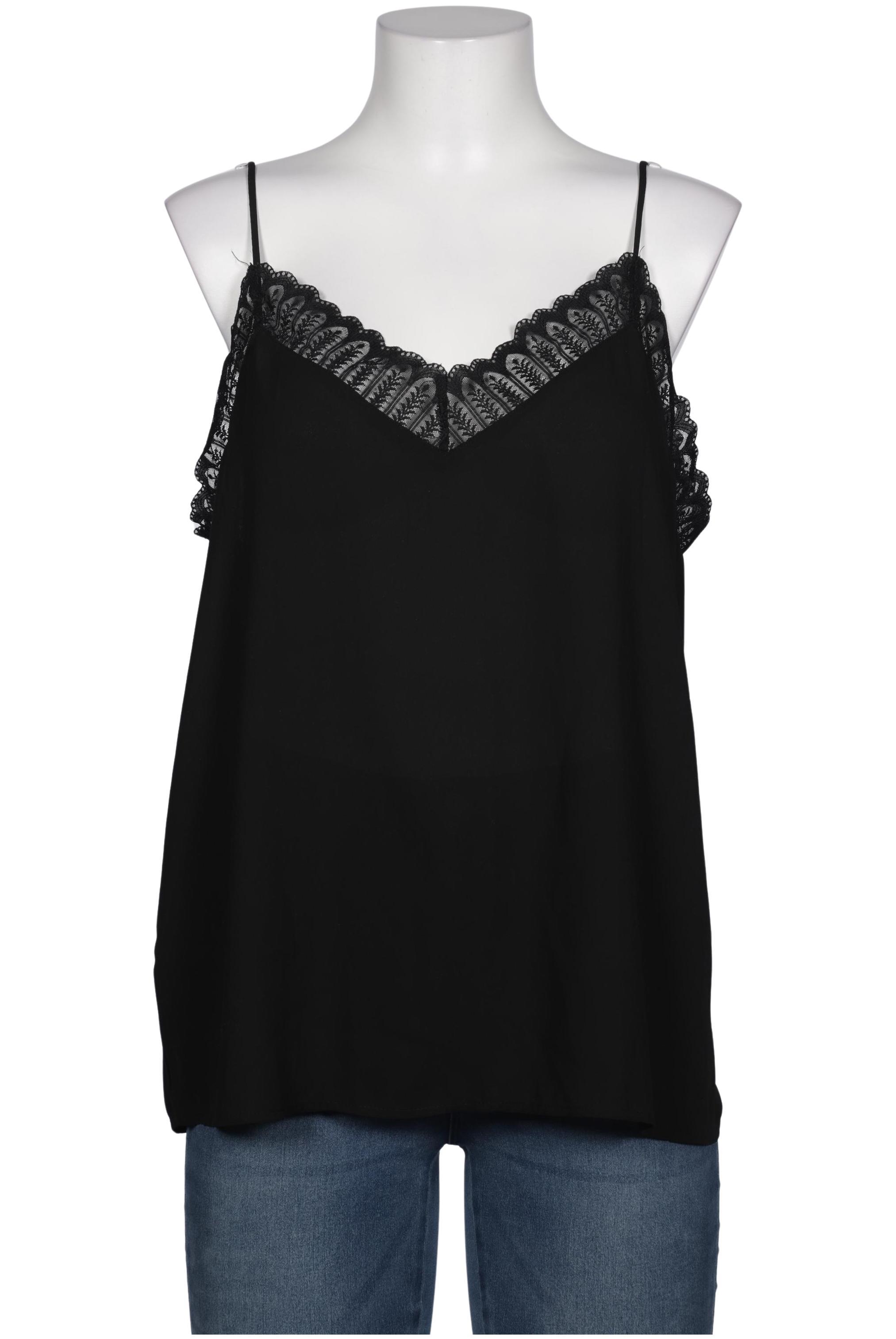 

violeta by Mango Damen Top, schwarz, Gr. 42