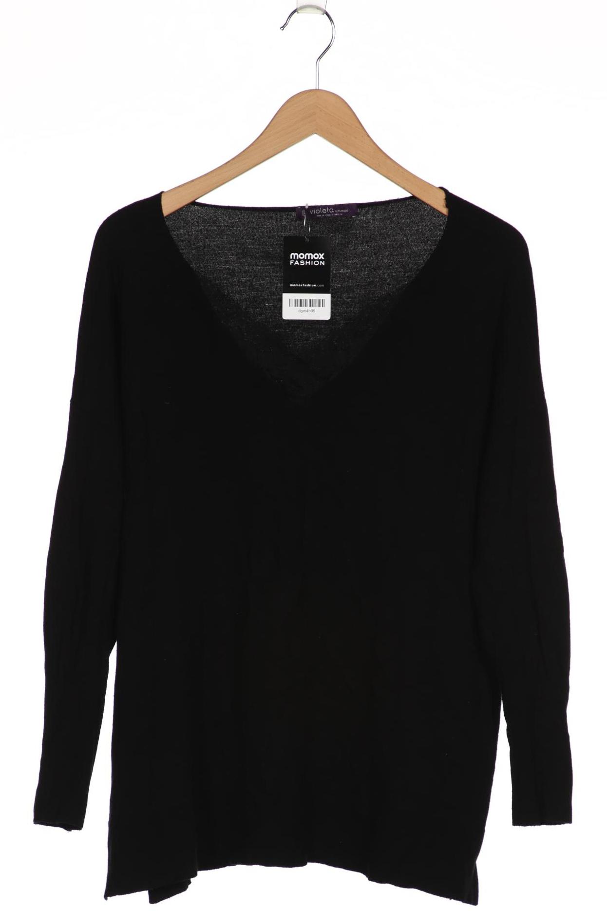

violeta by Mango Damen Pullover, schwarz, Gr. 38