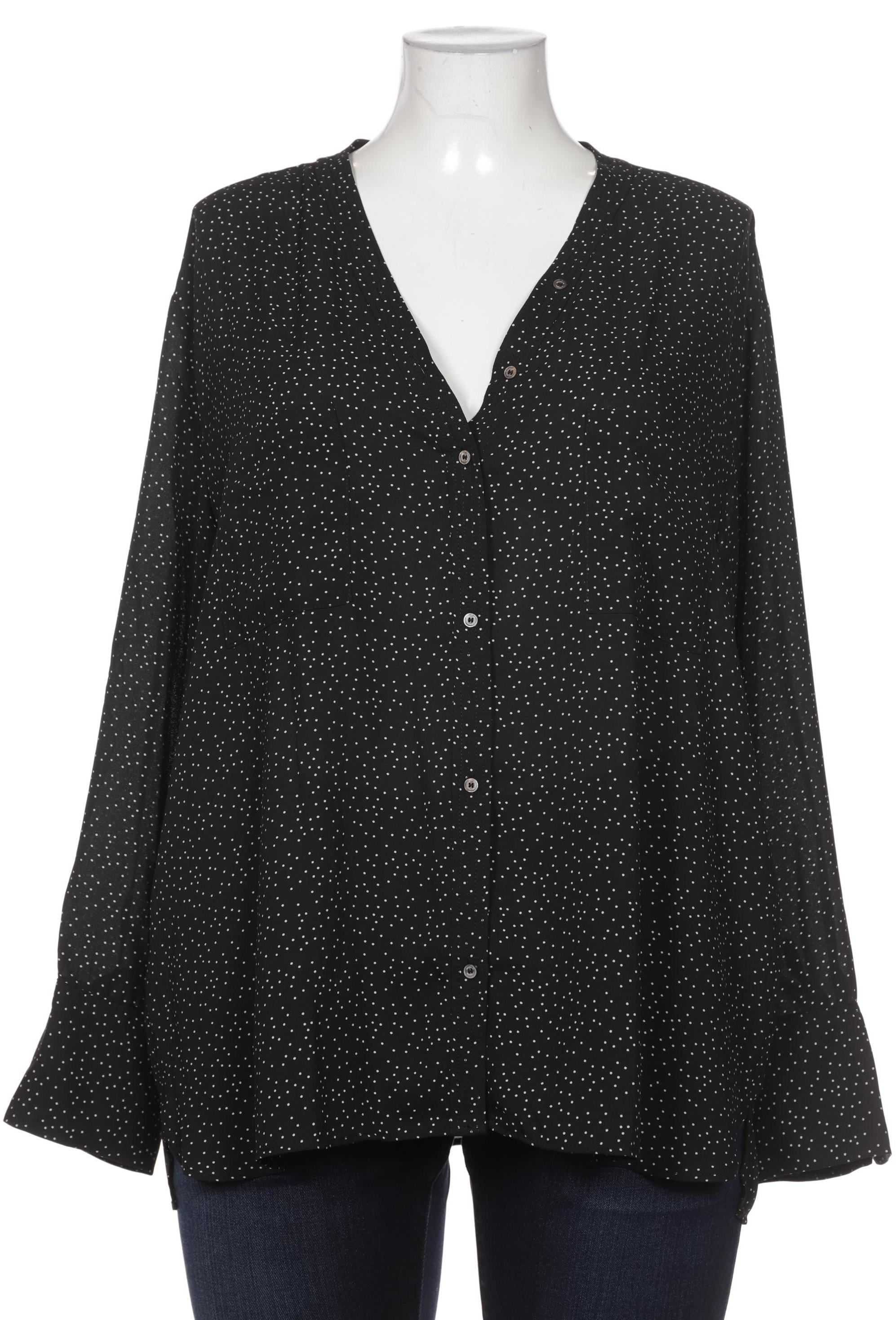 

violeta by Mango Damen Bluse, schwarz, Gr. 46
