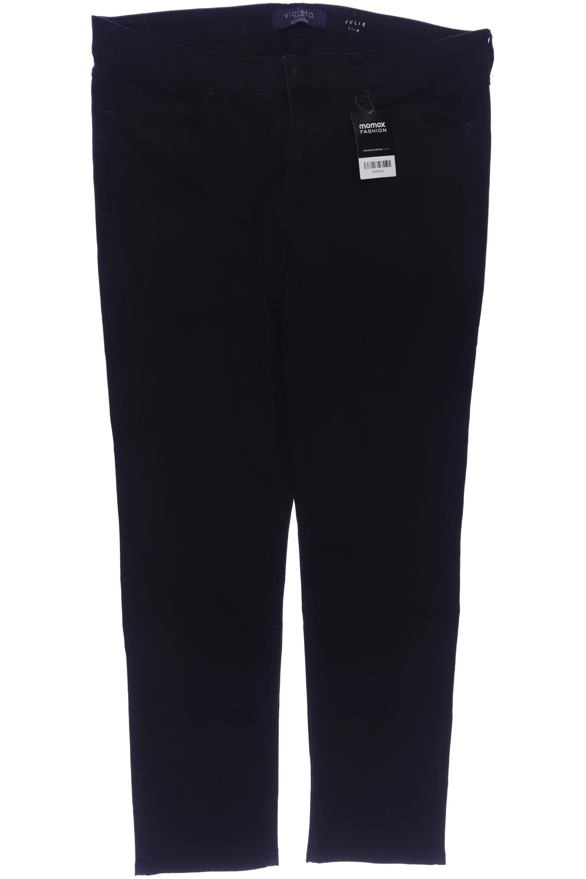 

violeta by Mango Damen Jeans, schwarz, Gr. 54