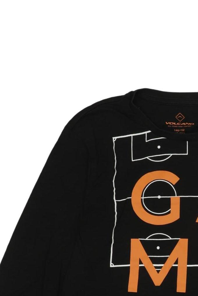 Thumbnail - Volcano Jungen Langarmshirt, schwarz, Gr. 146