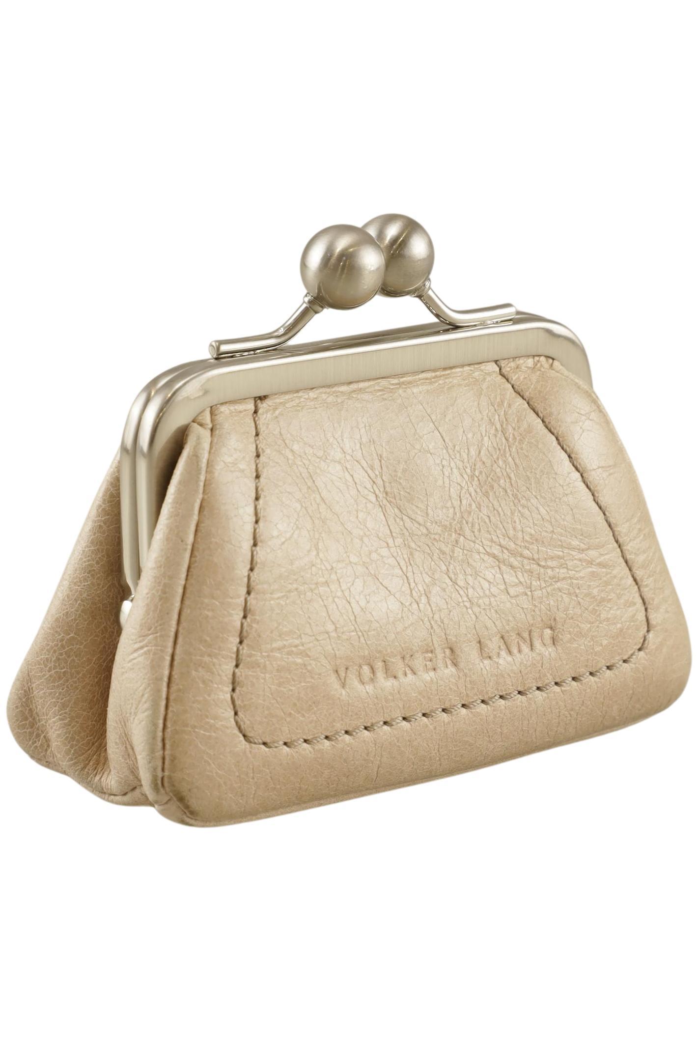 

Volker Lang Damen Portemonnaie, beige, Gr.