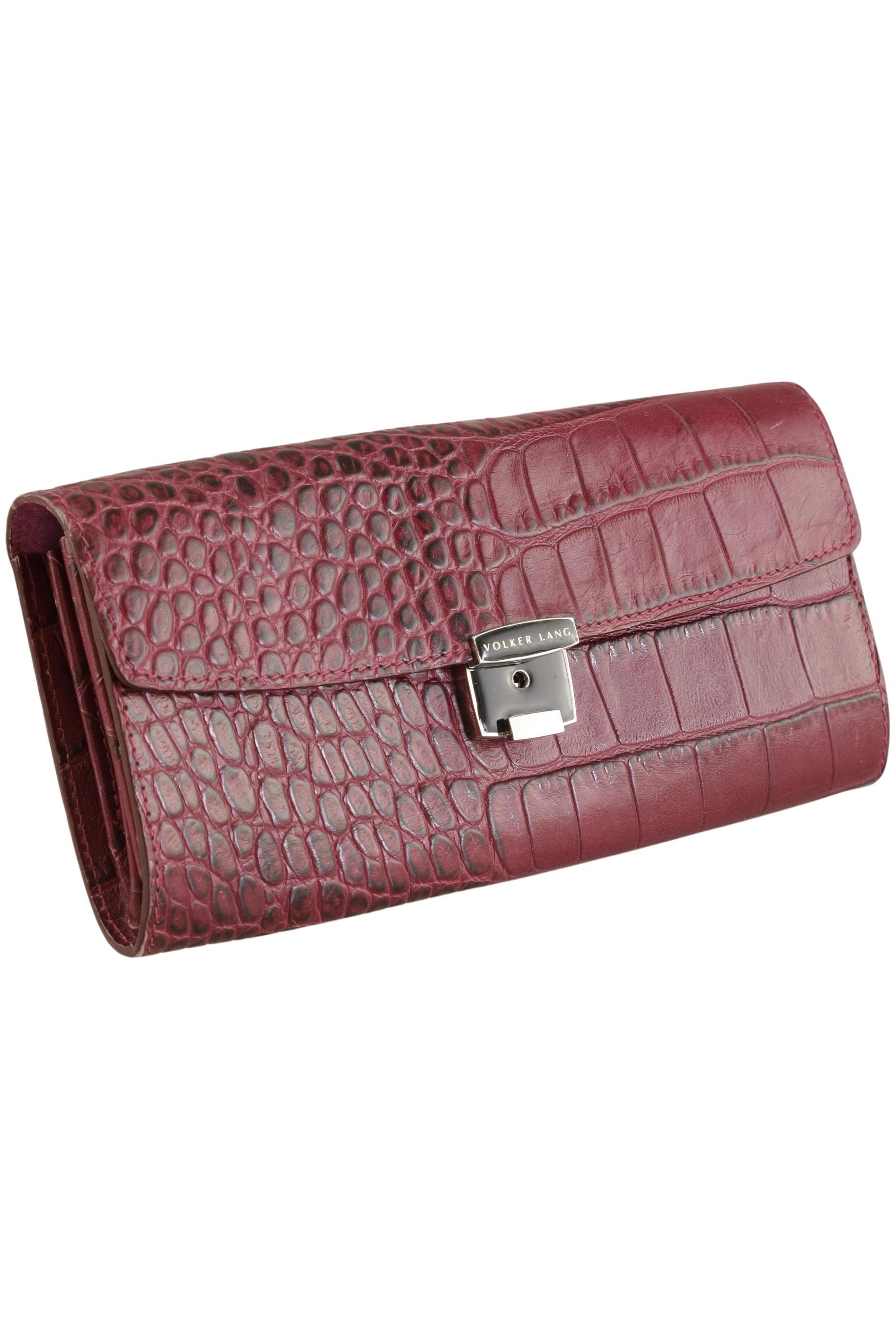 

Volker Lang Damen Portemonnaie, bordeaux, Gr.