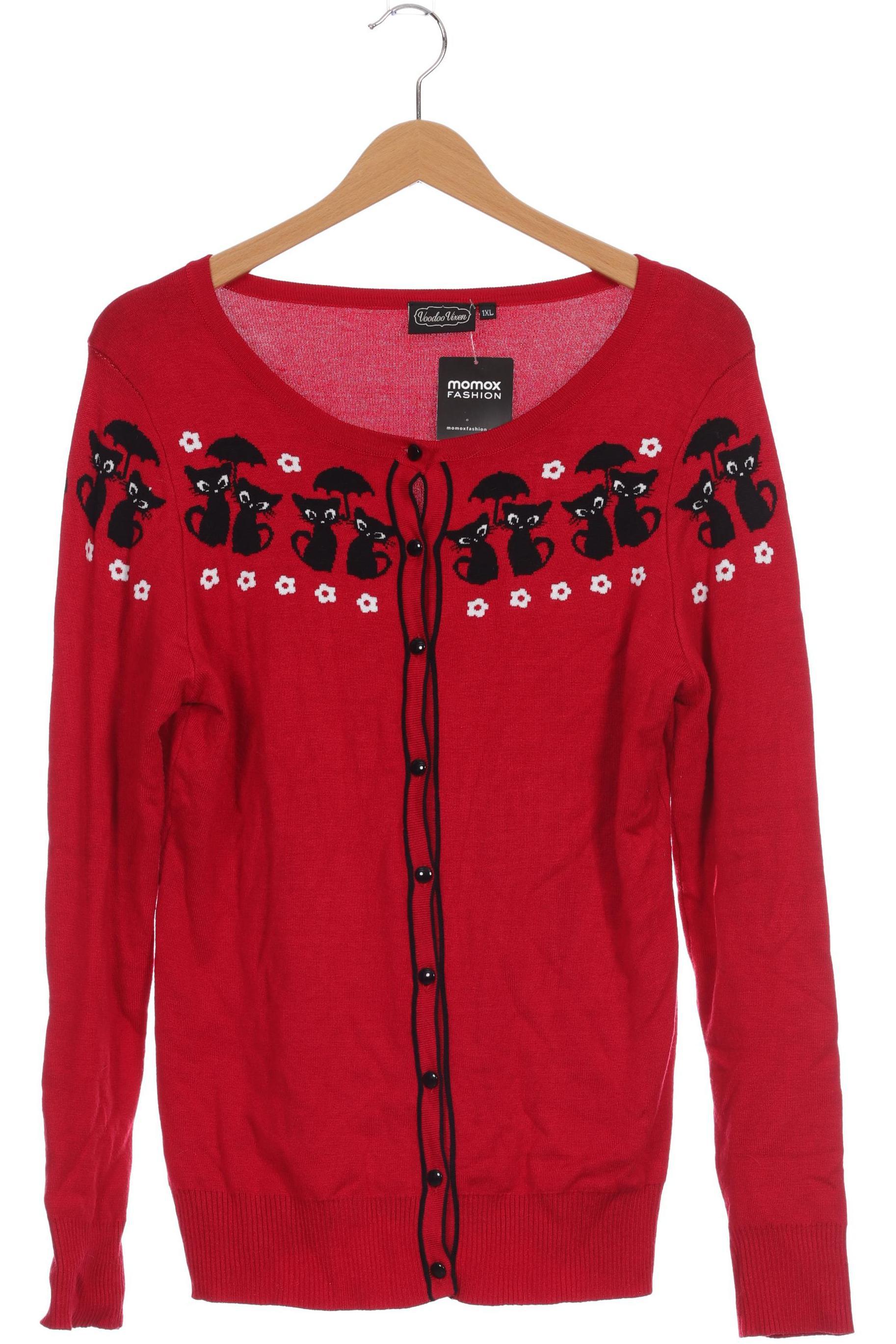 

Voodoo Vixen Damen Strickjacke, rot, Gr.