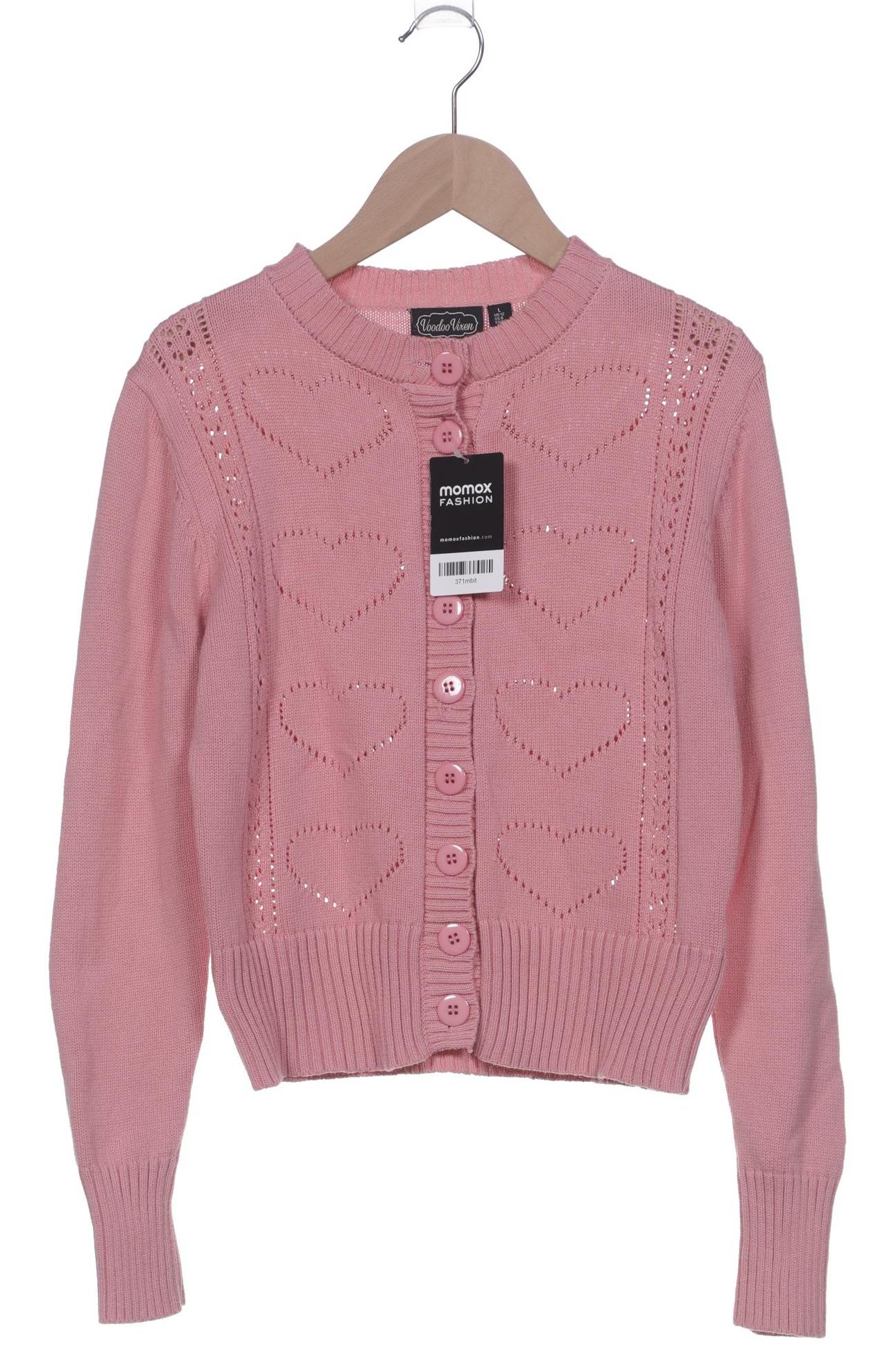 

Voodoo Vixen Damen Strickjacke, pink, Gr. 40
