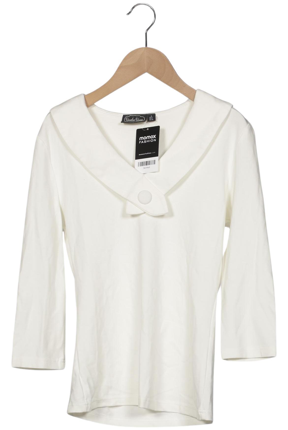 

Voodoo Vixen Damen Langarmshirt, weiß, Gr. 36