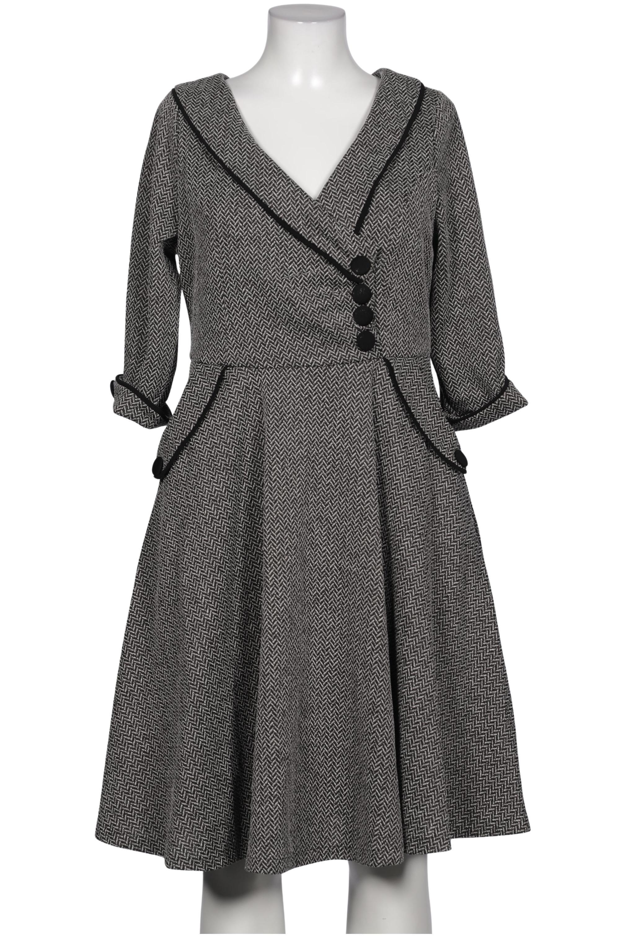 

Voodoo Vixen Damen Kleid, grau, Gr. 44