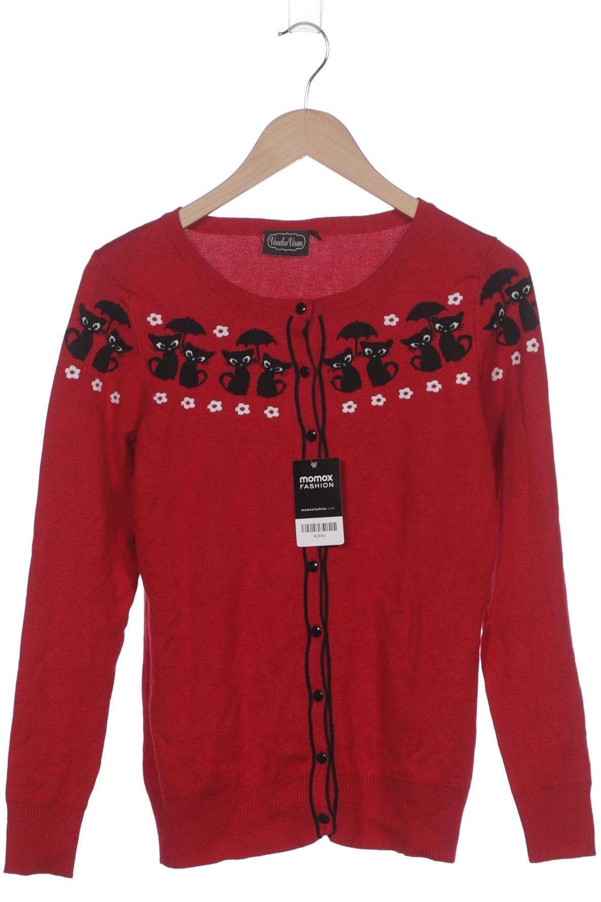 

Voodoo Vixen Damen Strickjacke, rot, Gr. 38