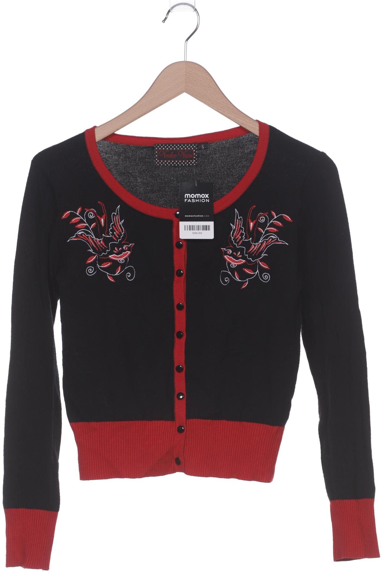 

Voodoo Vixen Damen Strickjacke, schwarz, Gr. 36